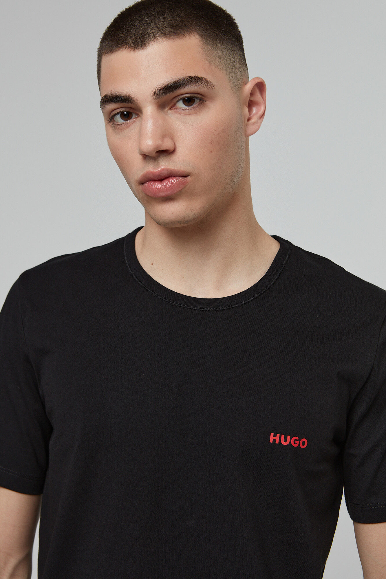 HUGO Pack 3 camisetas negro