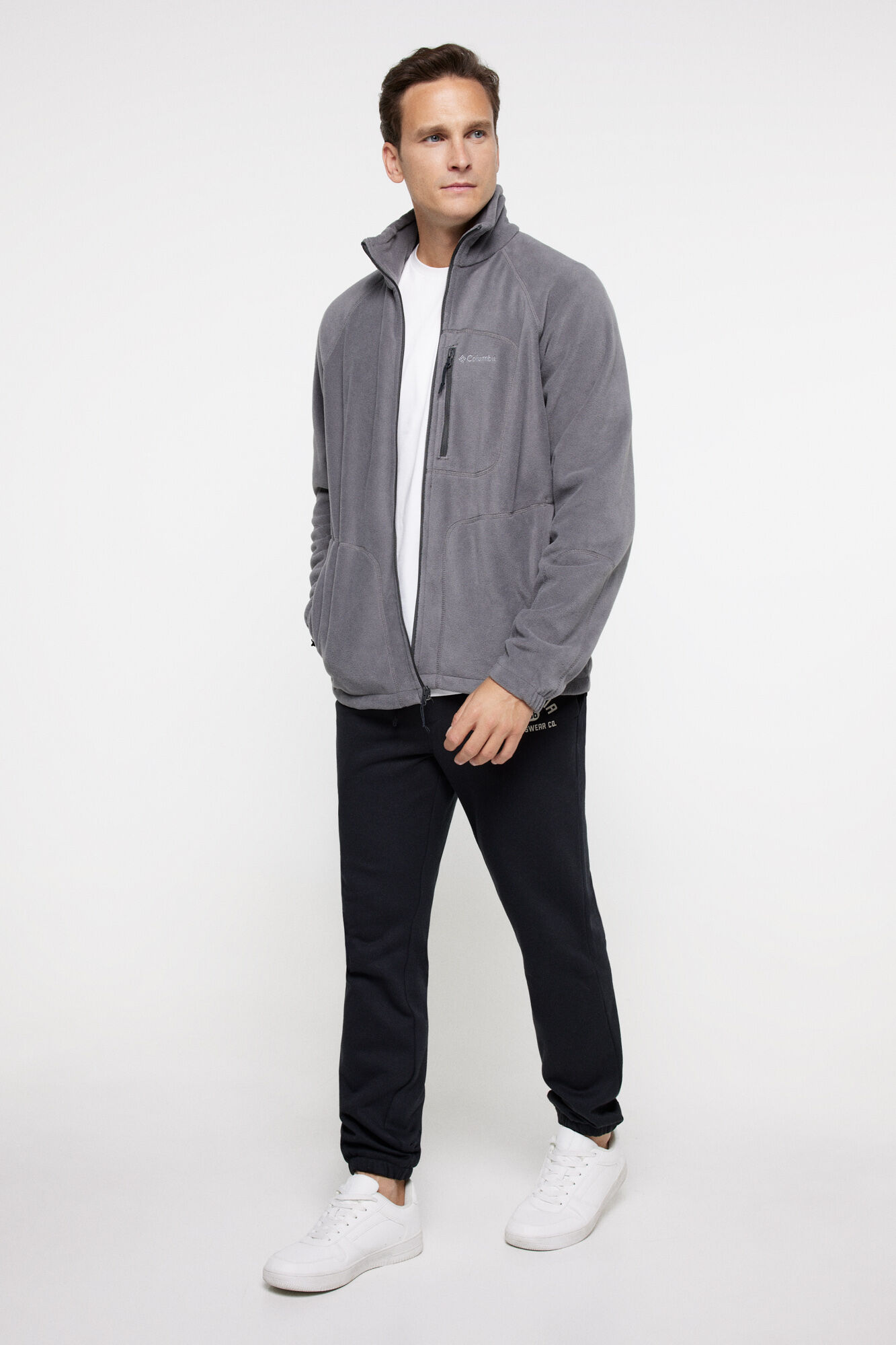 Columbia Forro polar con cremallera Columbia para hombre Fast Trek&trade; gris