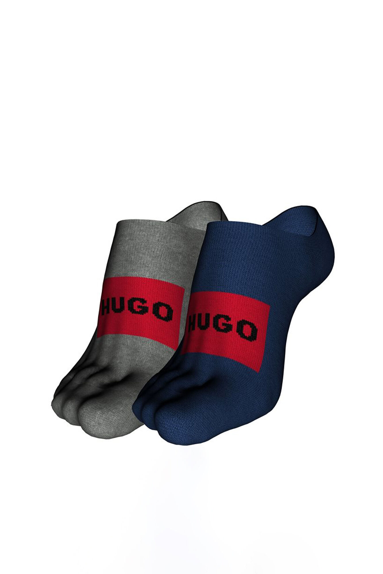 HUGO Pack 2 calcetines azul