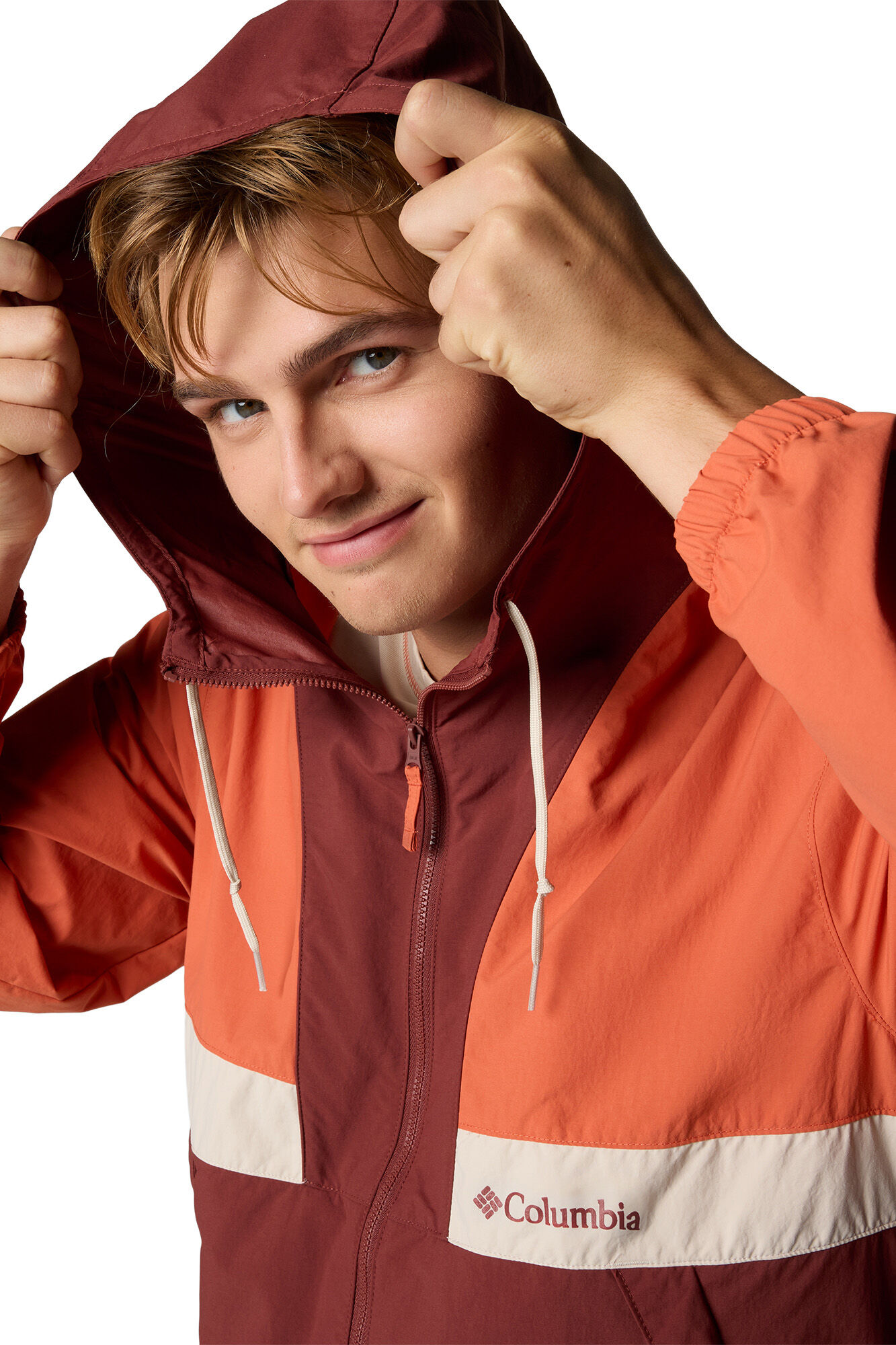 Columbia Blus&atilde;o com capuz Columbia Spire Valley&trade; para homem vermelho