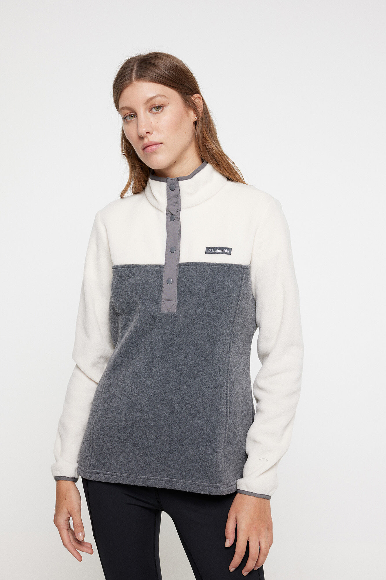 Columbia Columbia Benton Springs&trade; half press-stud fleece for men grey