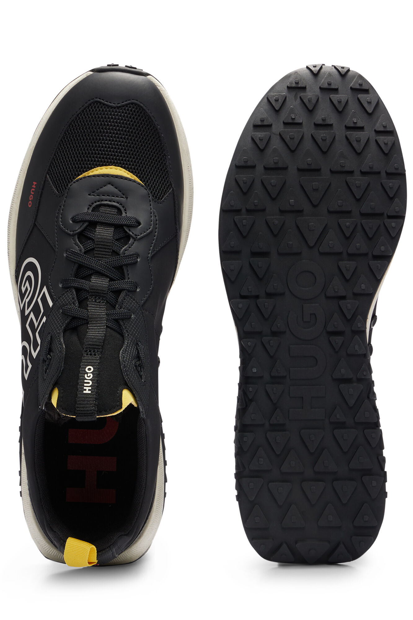 HUGO Sapatilhas com logo preto