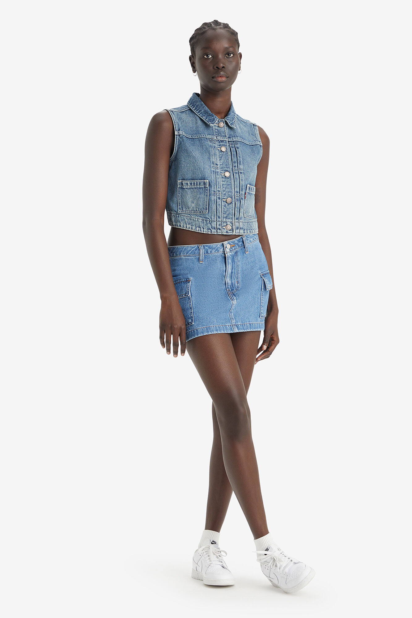 Levi's Levi's&reg; denim cargo skirt  blue