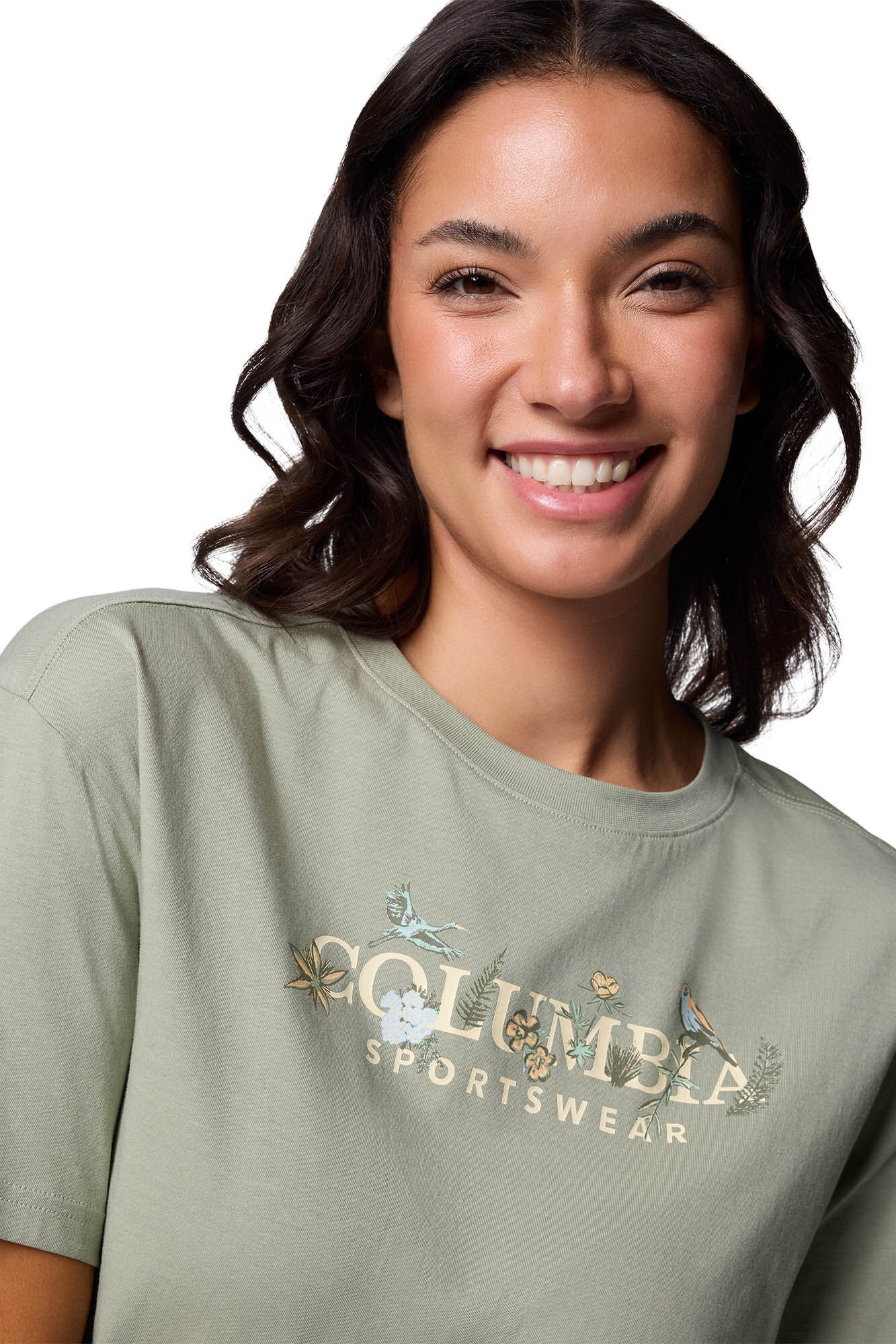 Columbia Columbia Women's Rolling Bend&trade; print Relaxed fitted T-Shirt beige