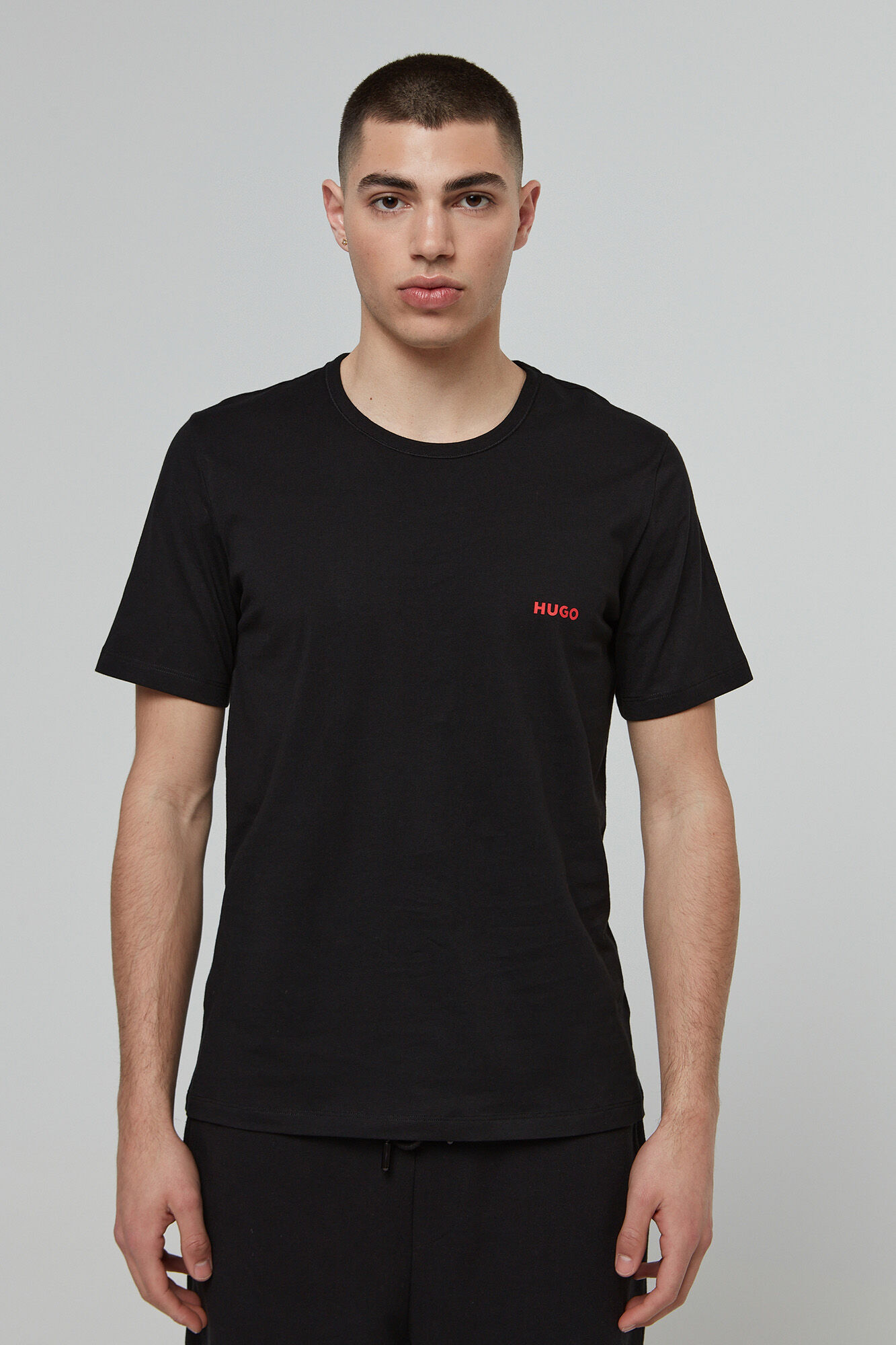 HUGO Pack 3 camisetas negro