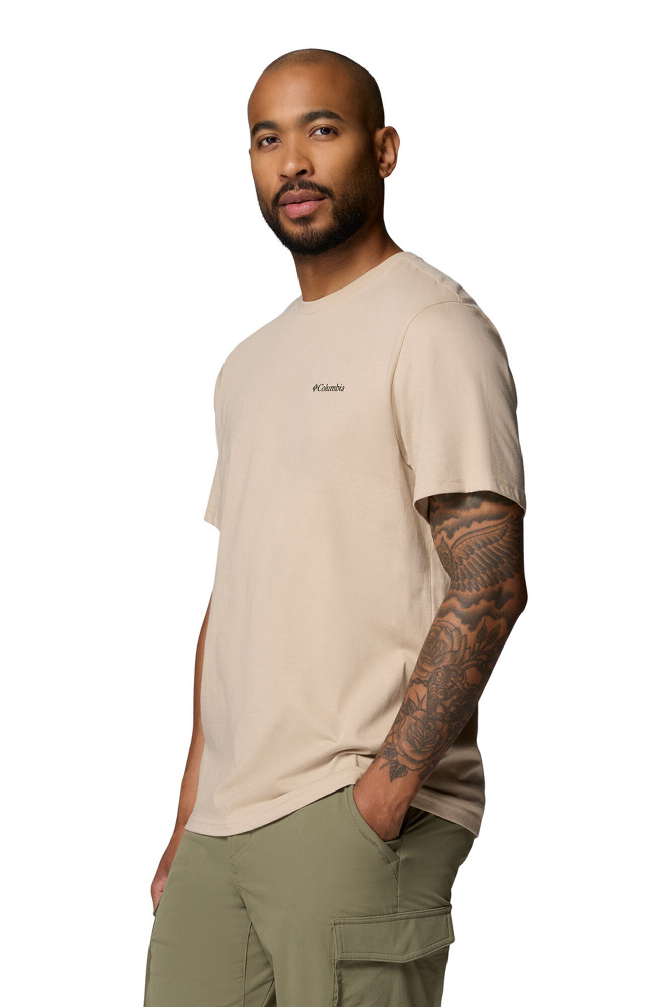 Columbia Camiseta con estampado de naturaleza en la espalda
