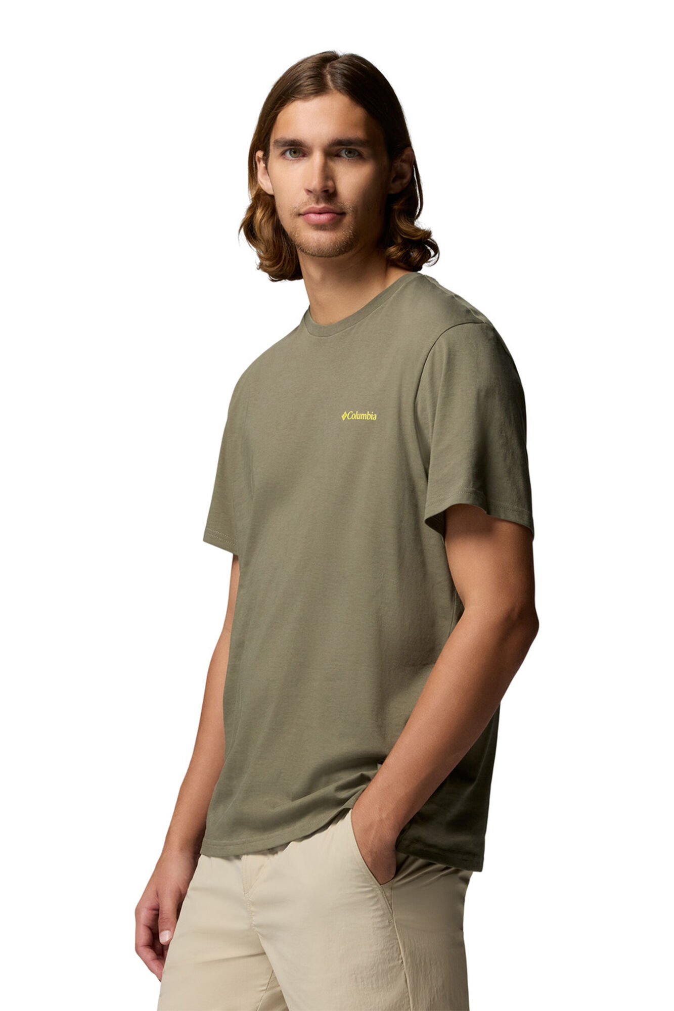 Columbia Camiseta con estampado de naturaleza en la espalda