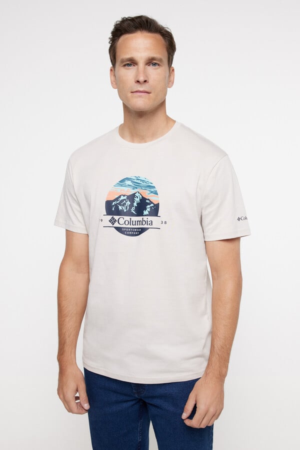 Springfield T-shirt estampada Columbia Path Lake™ II para homem camel