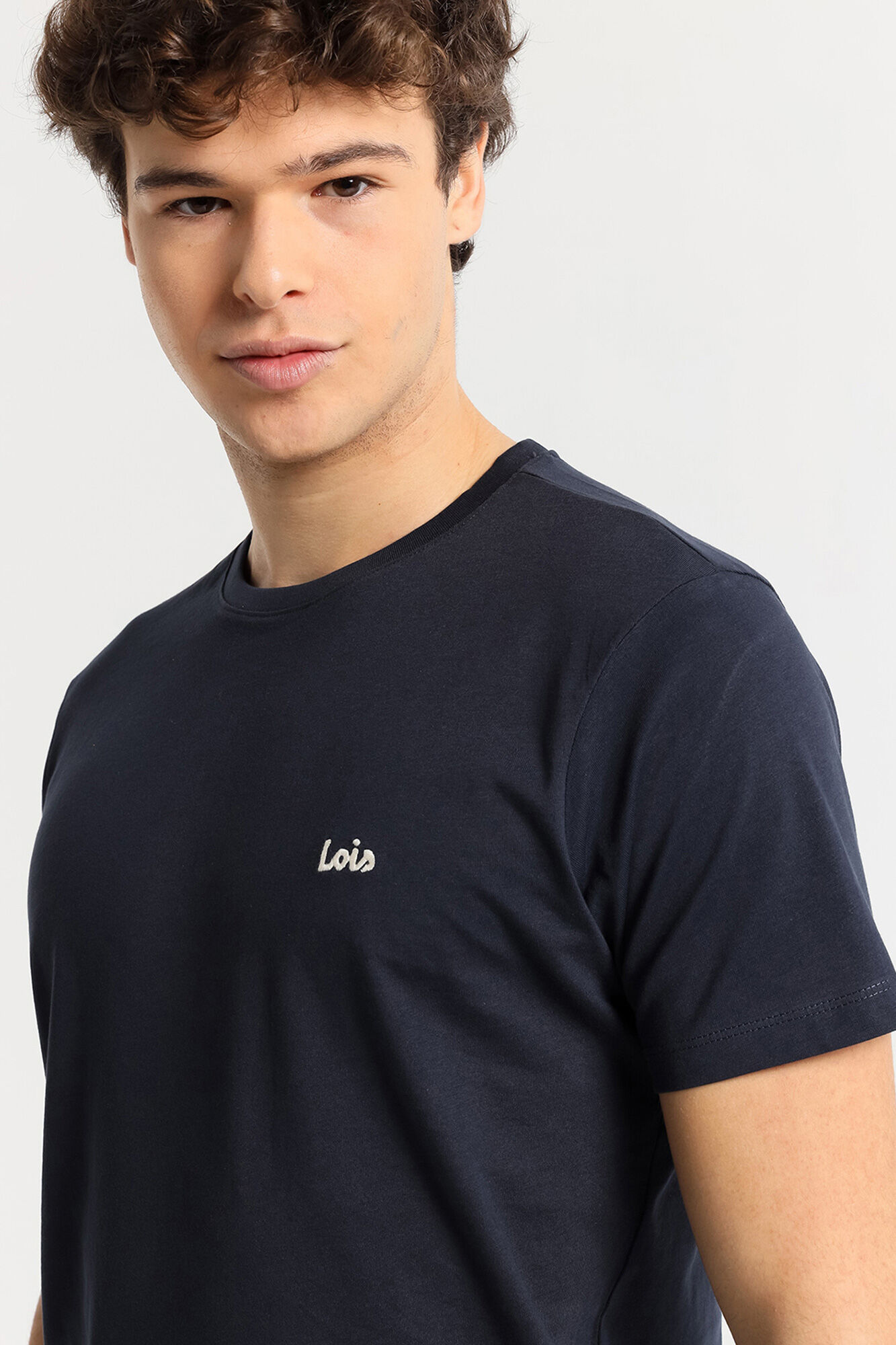 Lois Camiseta b&aacute;sica manga corta azul