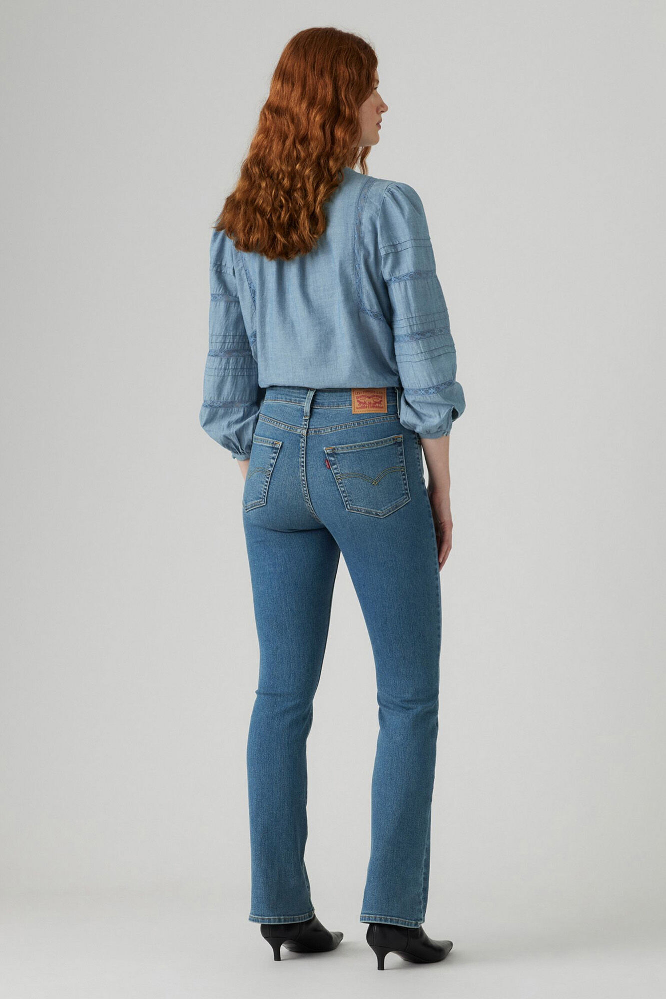 Levi's Cal&ccedil;a jeans bootcut 725&trade; de cintura alta azul