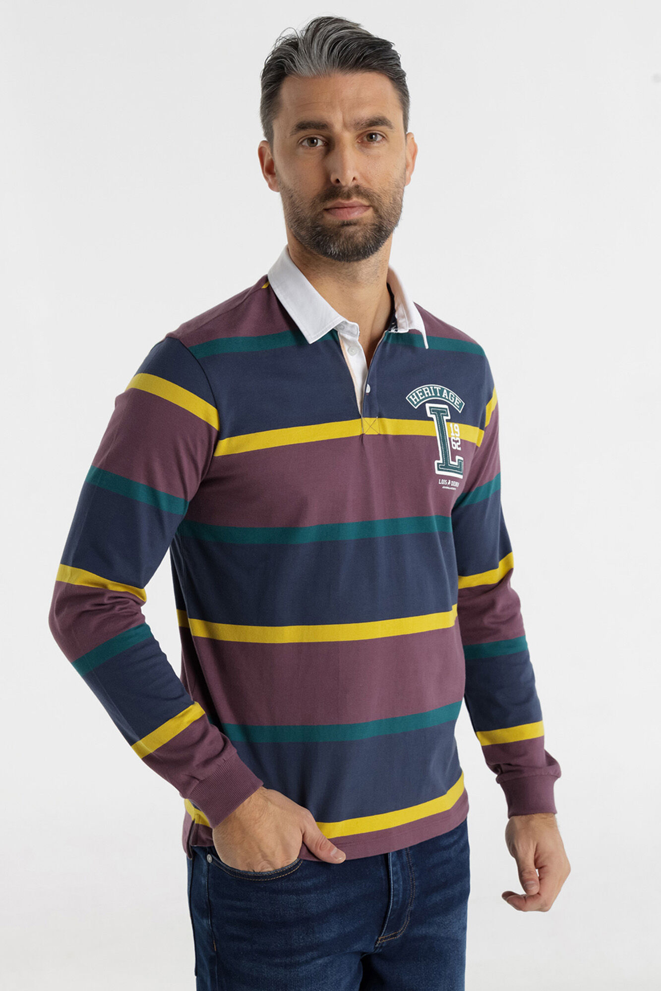 Lois Long Sleeve Polo printed
