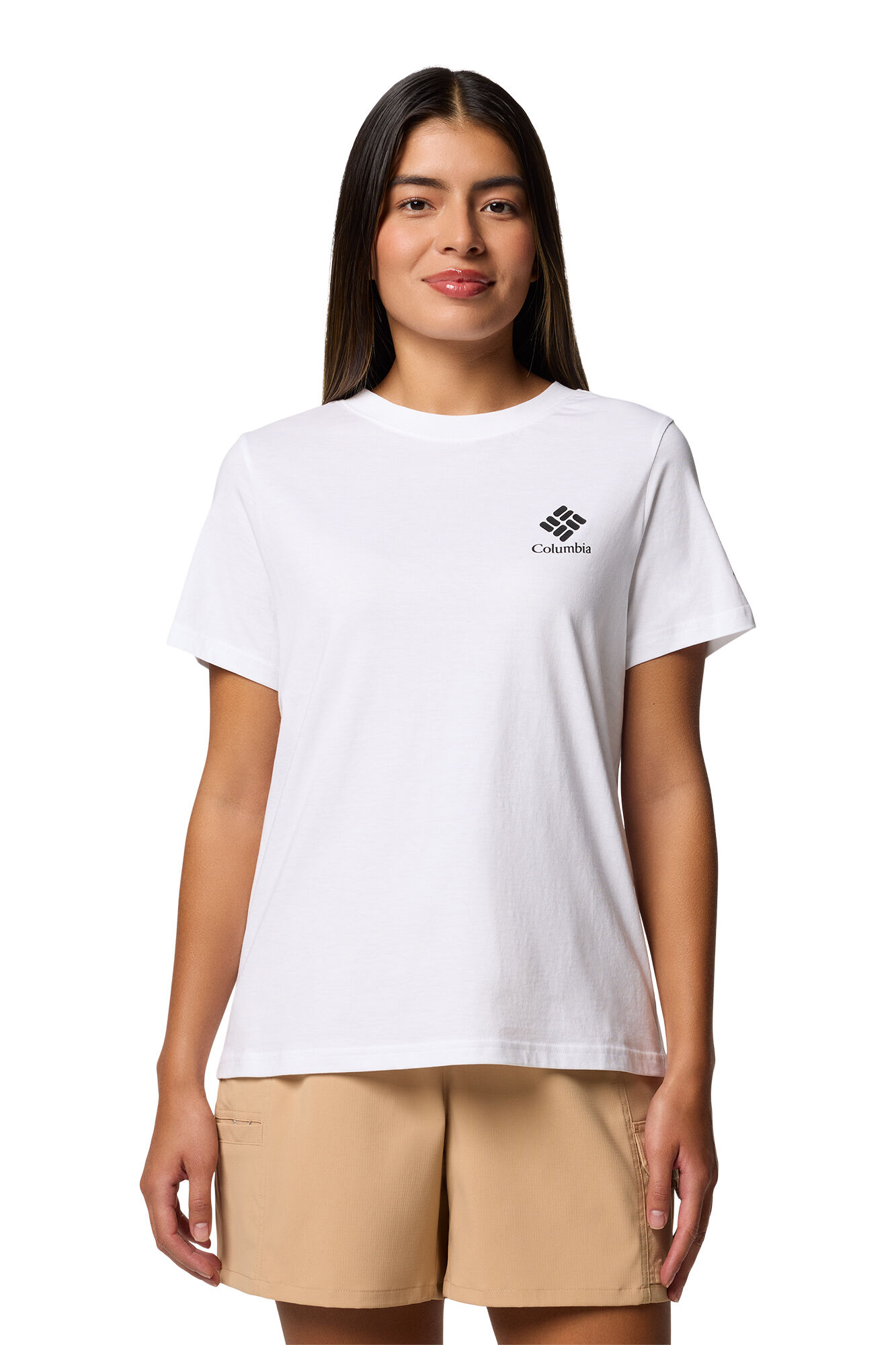 Columbia Camiseta con estampado Rolling Bend&trade; de Columbia para mujer blanco
