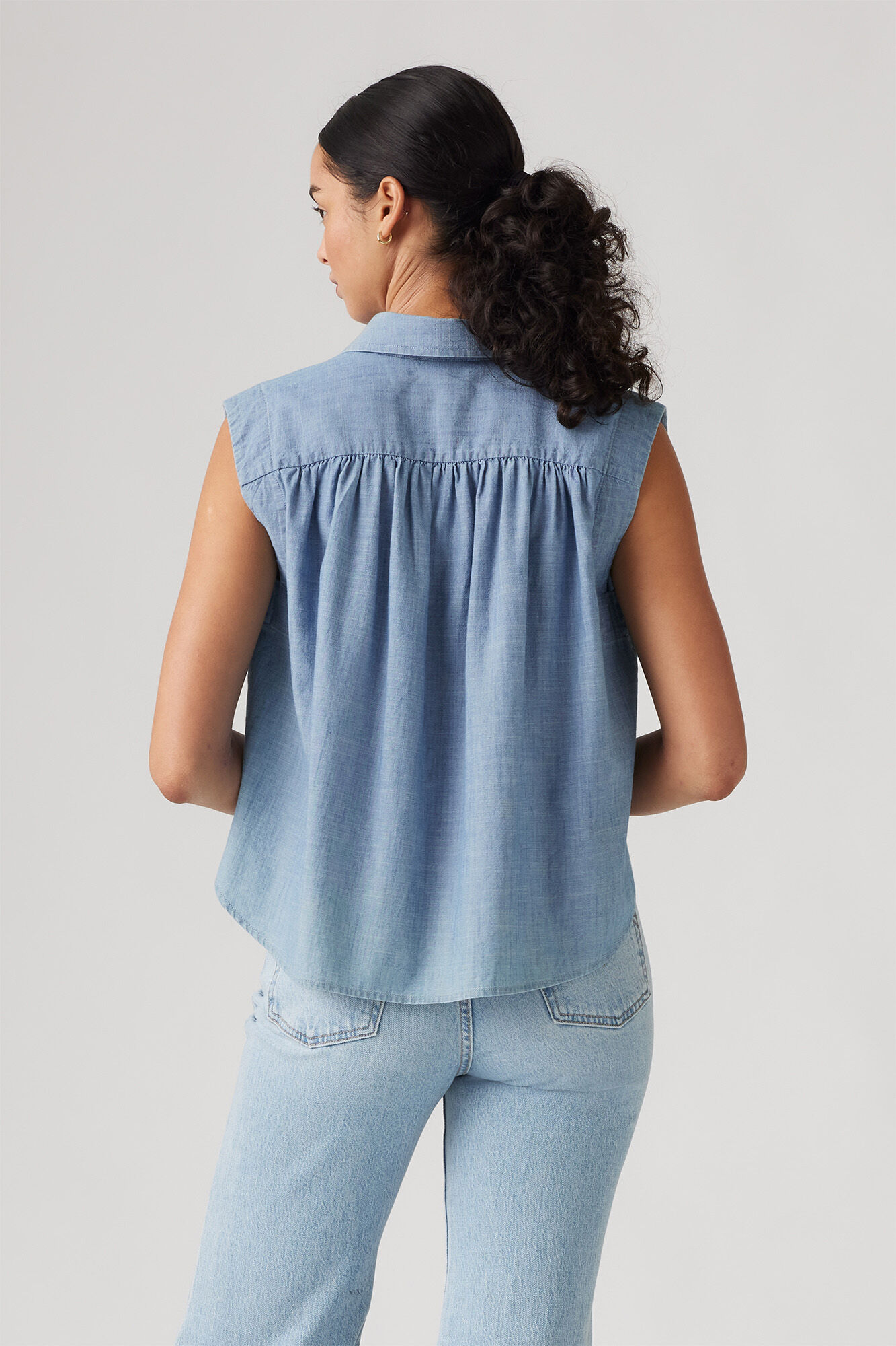 Levi's Levi's&reg; denim blouse  blue