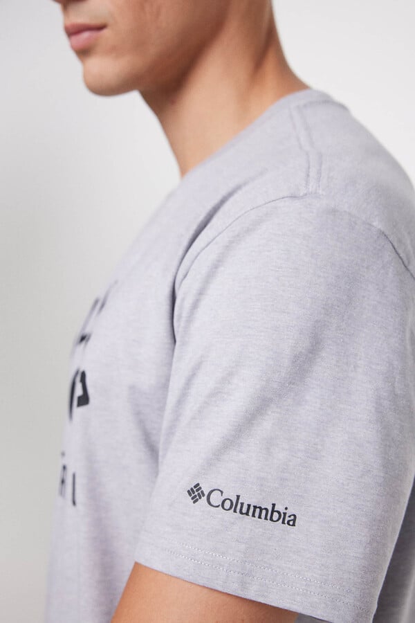 Springfield Camiseta manga corta logo Columbia gris medio