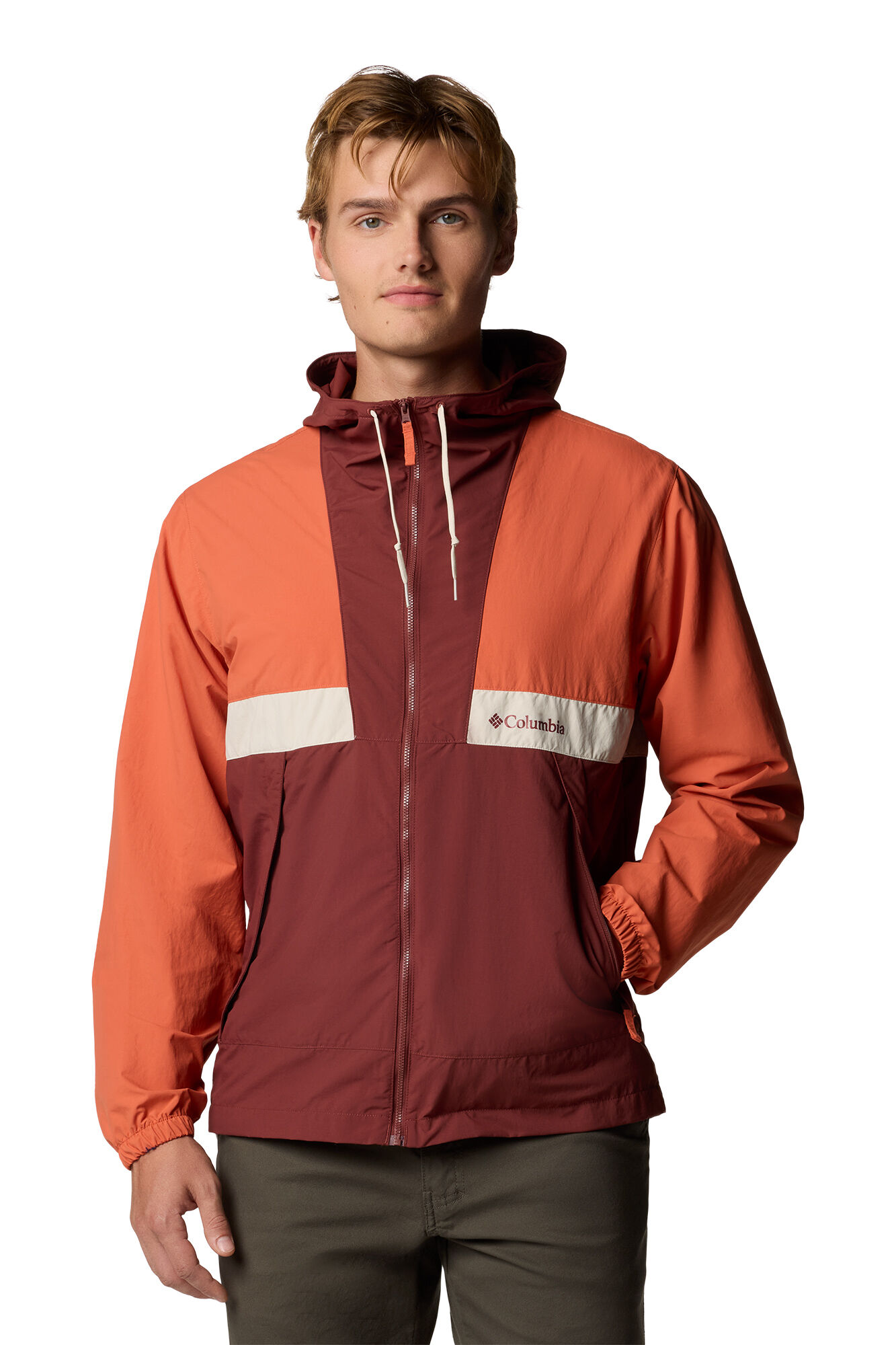 Columbia Blus&atilde;o com capuz Columbia Spire Valley&trade; para homem vermelho