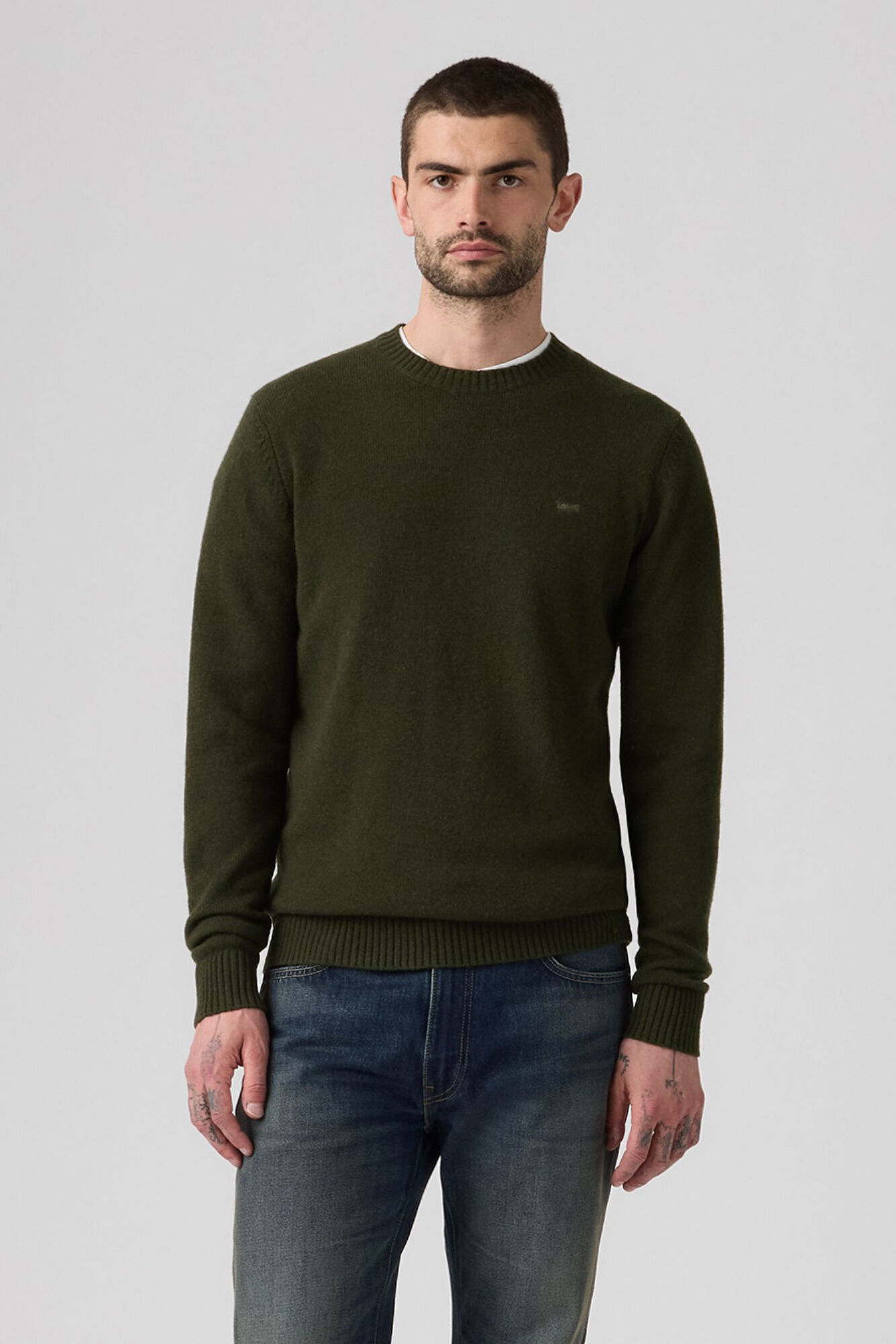 Levi's Jersey cuello redondo verde
