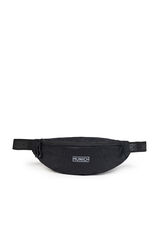 Munich Ri&ntilde;onera mediana con cierre en cremallera. negro