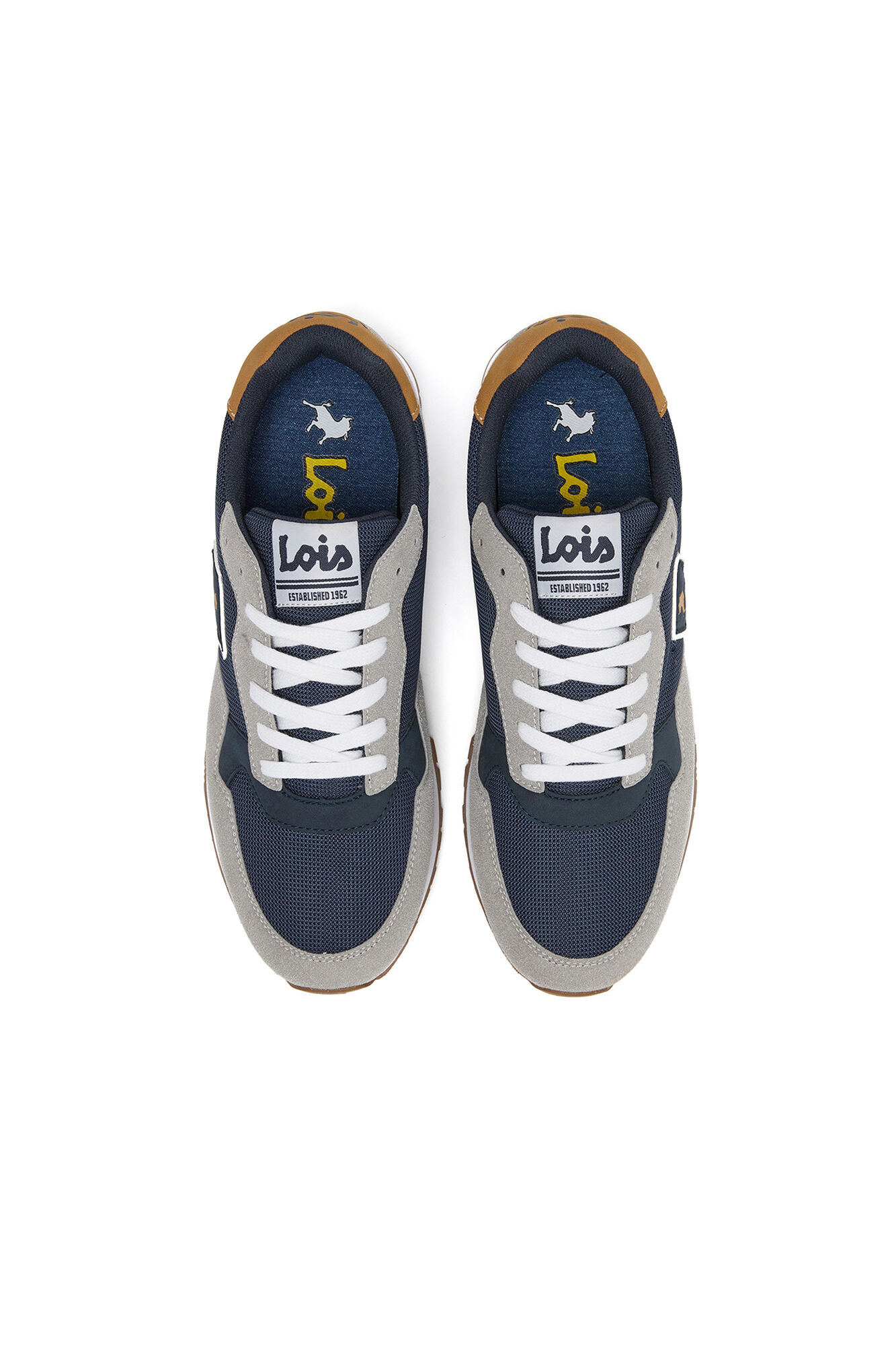 Lois T&ecirc;nis de corrida masculino Lois para lazer azul