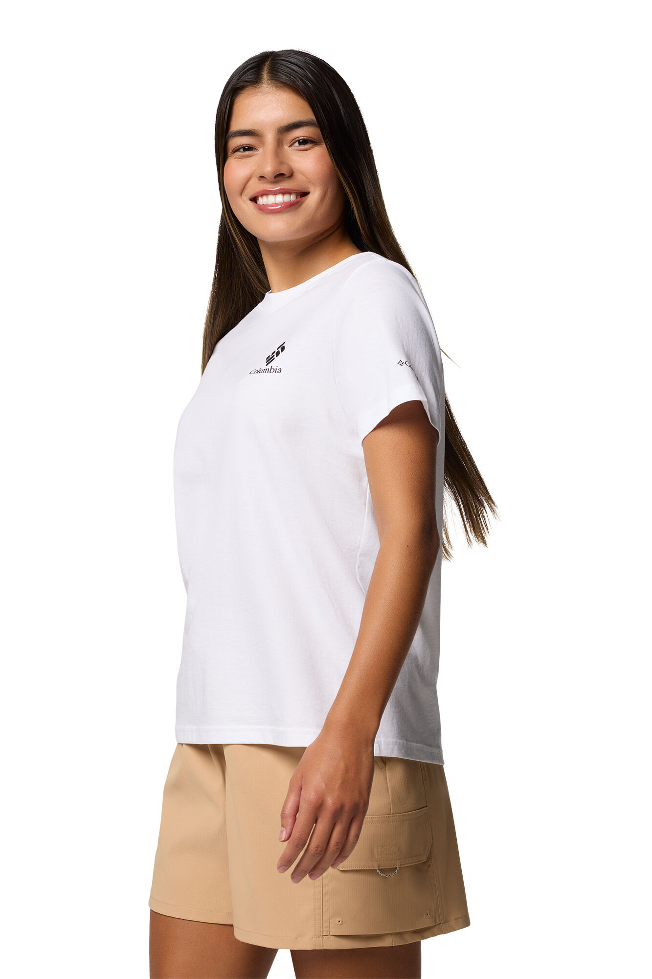 Columbia Camiseta con estampado Rolling Bend&trade; de Columbia para mujer blanco