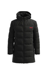 HUGO Sobretudo com capuz preto