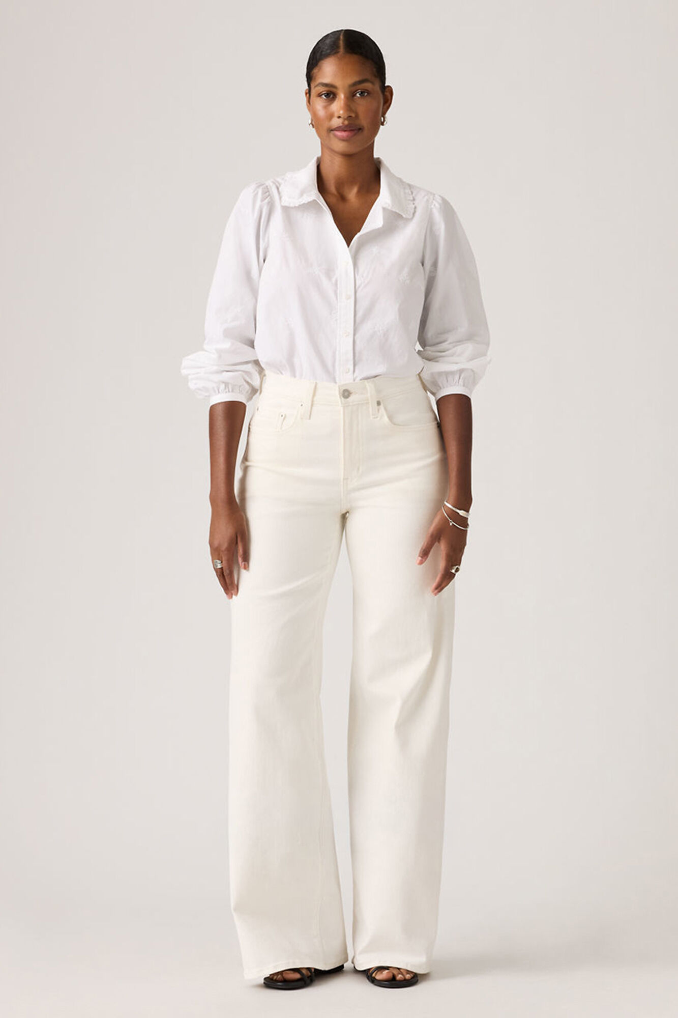 Levi's Pantal&oacute;n 728&trade;High Rise Wide Leg blanco