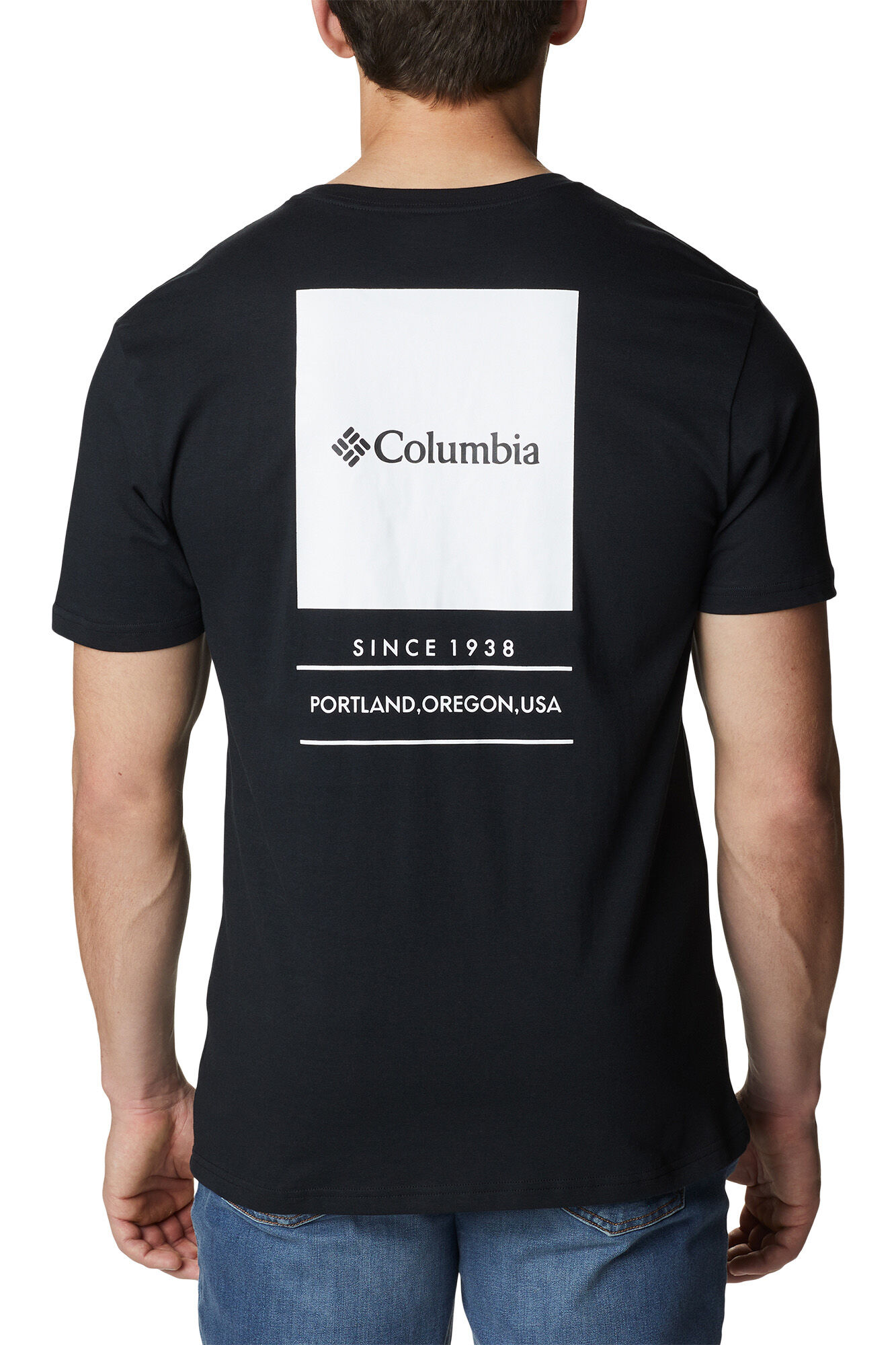 Columbia Camiseta estampada Columbia Barton Springs&trade; para hombre negro