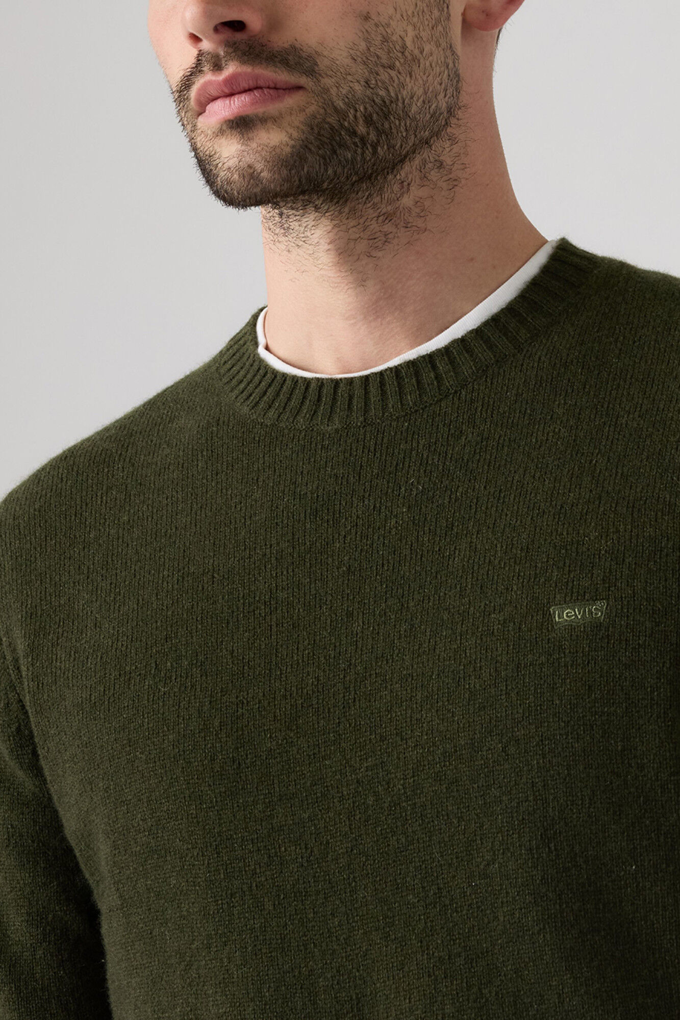 Levi's Jersey cuello redondo verde