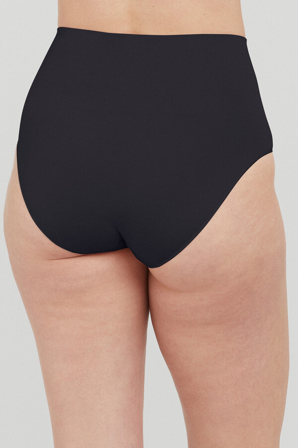 Womensecret Cuecas modelantes de cintura alta nylon reciclado preto