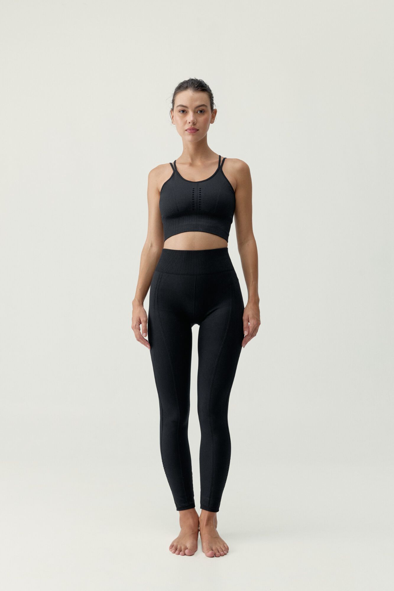 Born Living Yoga Leggings &Iacute;ndia pretos preto