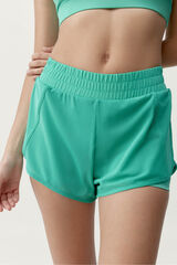 Born Living Yoga Pantal&oacute;n corto deportivo Padma 2.0 verde turquesa turquesa