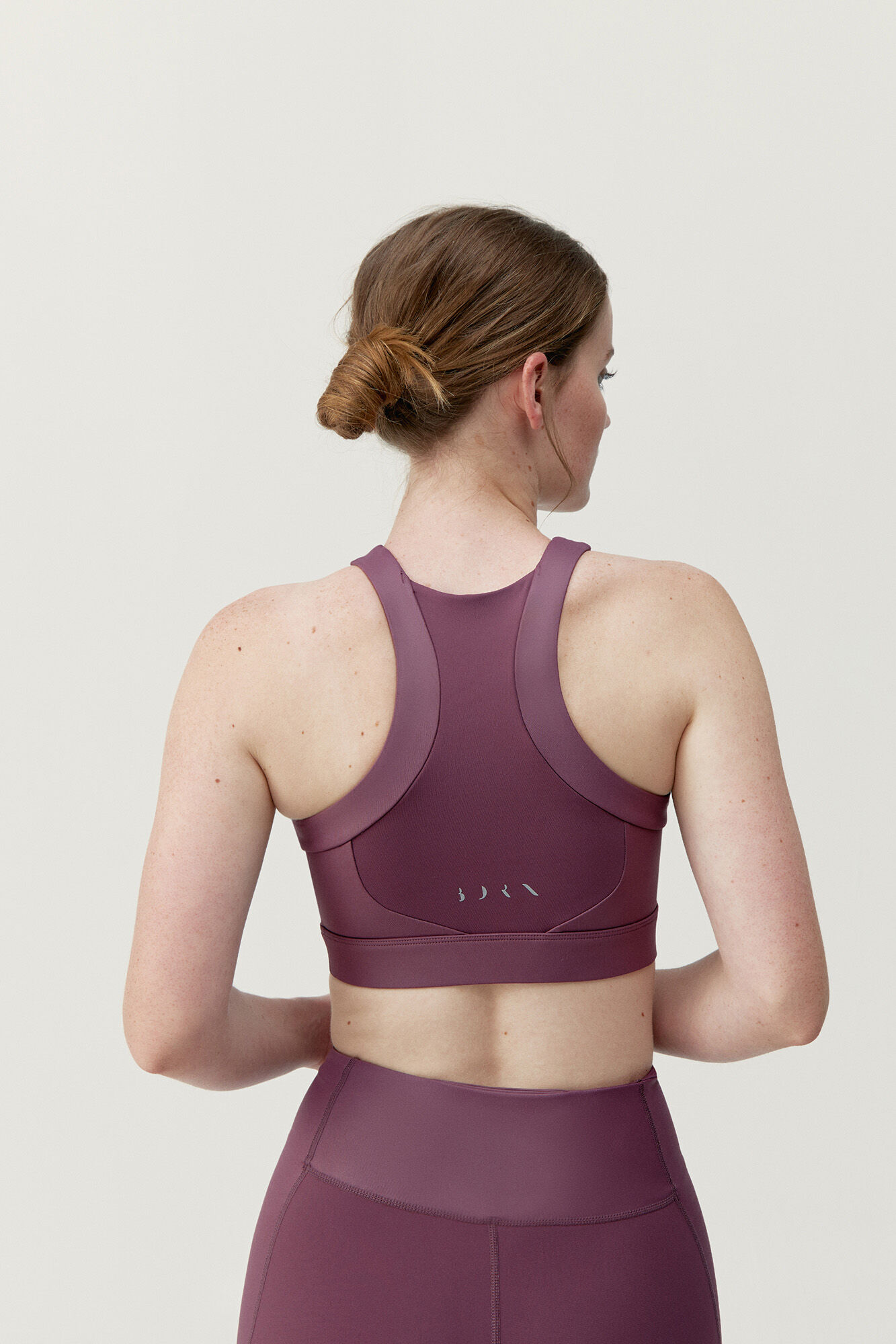 Born Living Yoga Top Luana Beet Plant printed