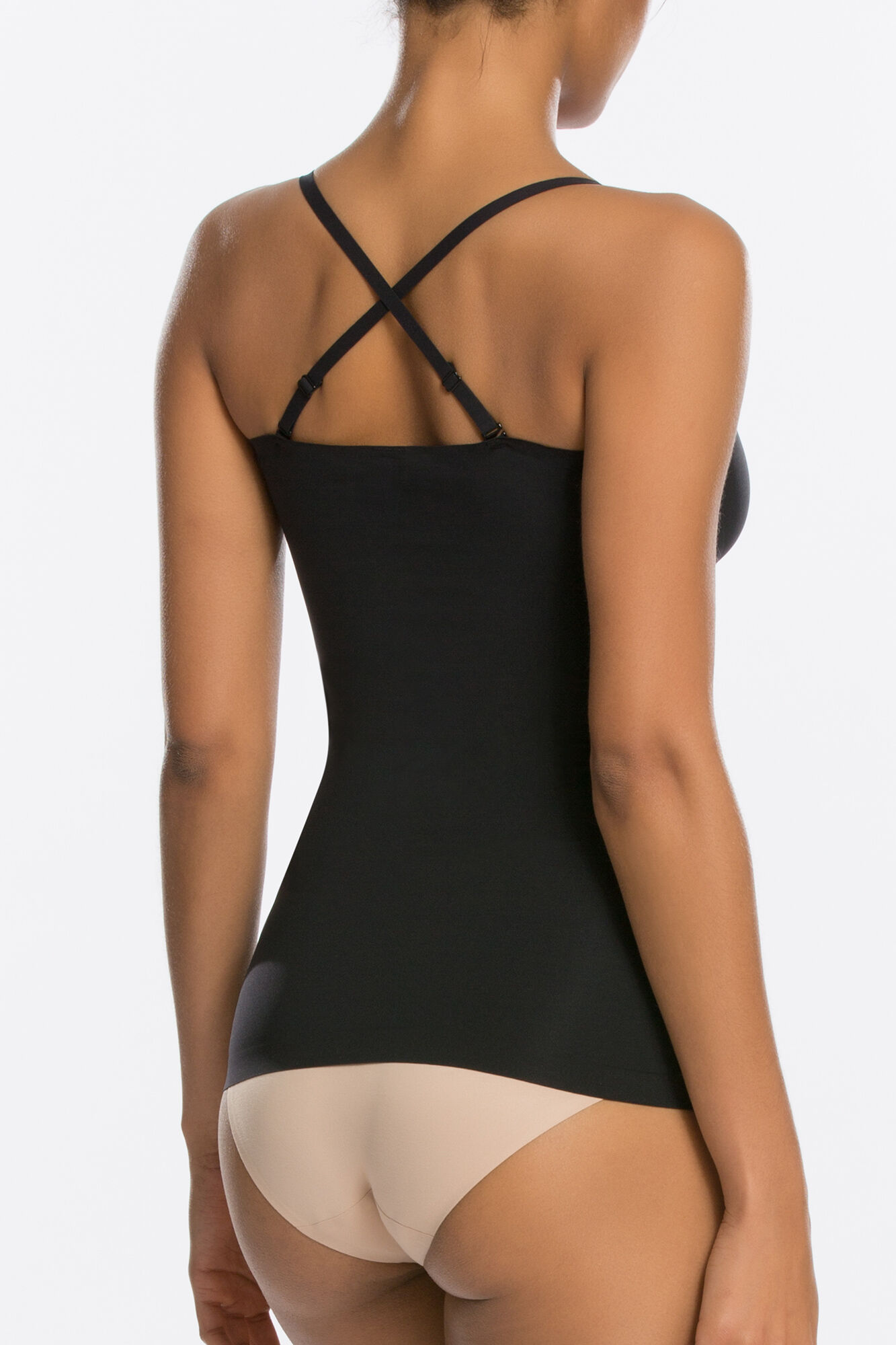 Spanx Camiseta reductora escote natural negra Spanx negro