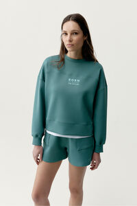 Born Living Yoga Sweatshirt oversize Lionel verde
