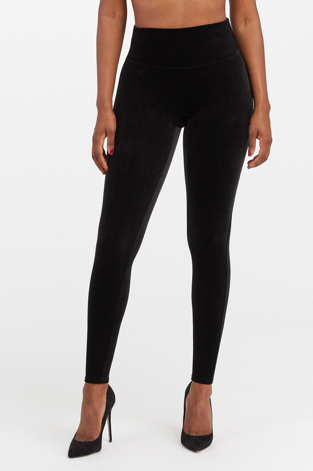 Spanx Velvet shapewear leggings black