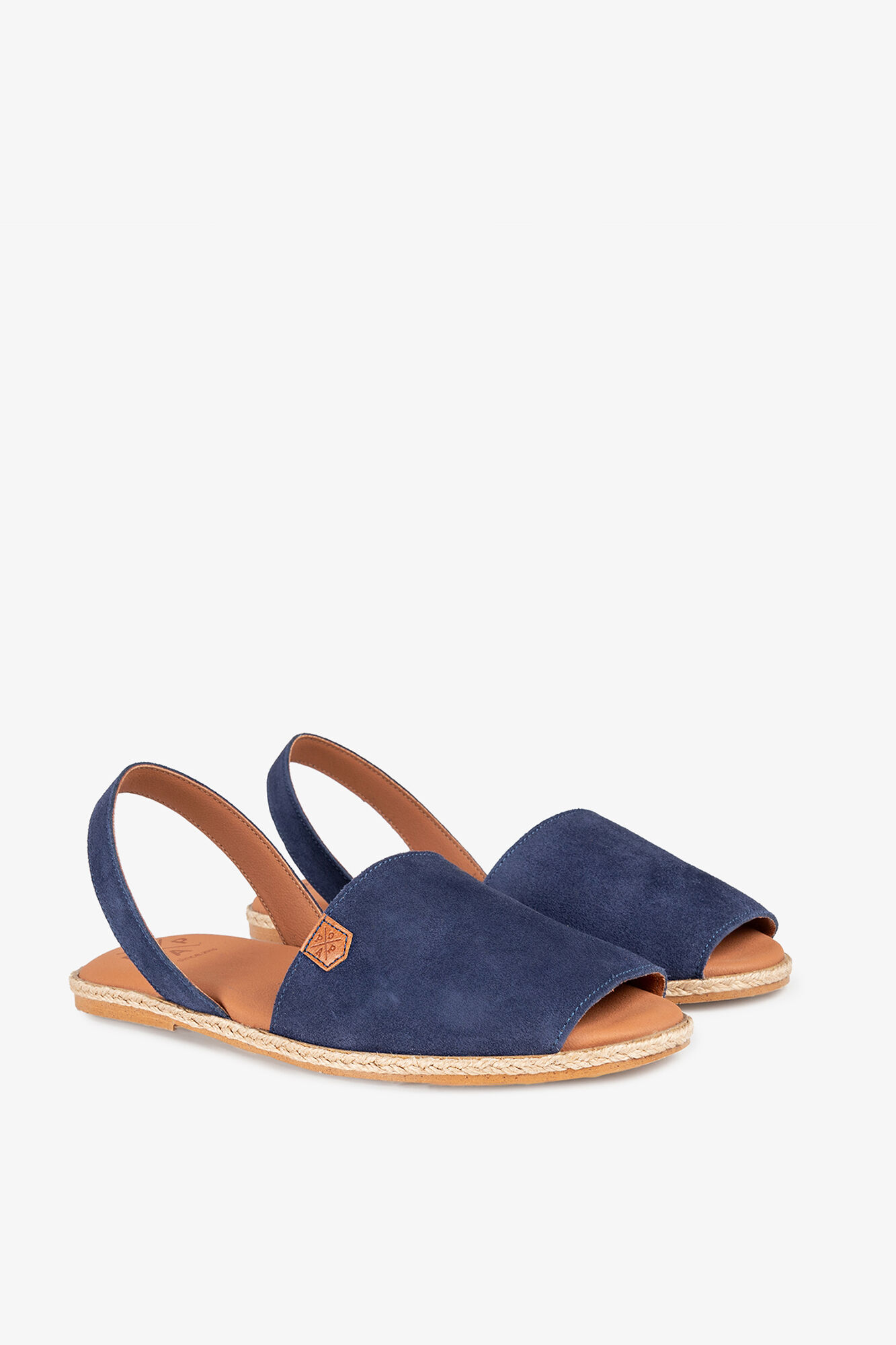 Popa Sandalia estilo menorquina azul