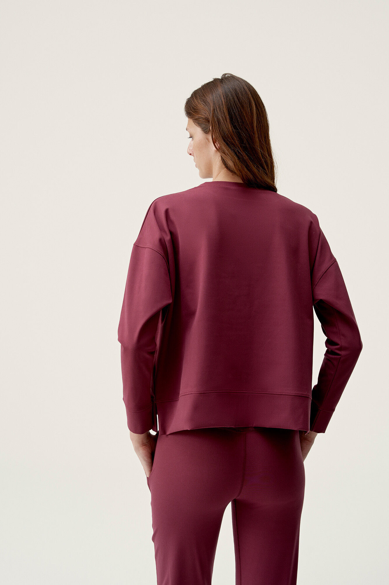 Born Living Yoga Sudadera Daba Bordeaux burdeos