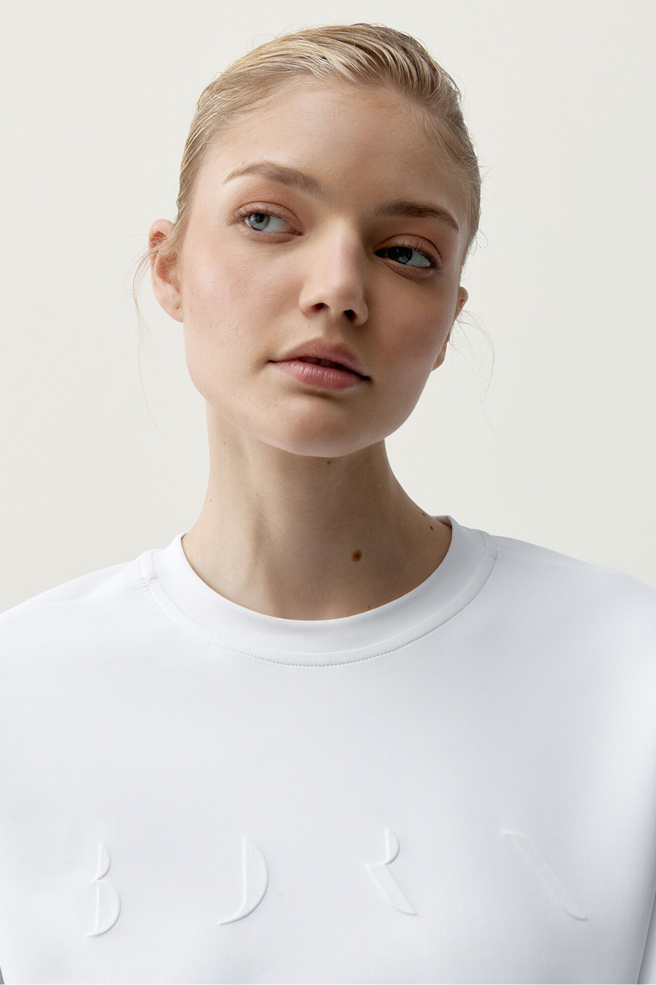 Born Living Yoga Sudadera Flora blanco marfil