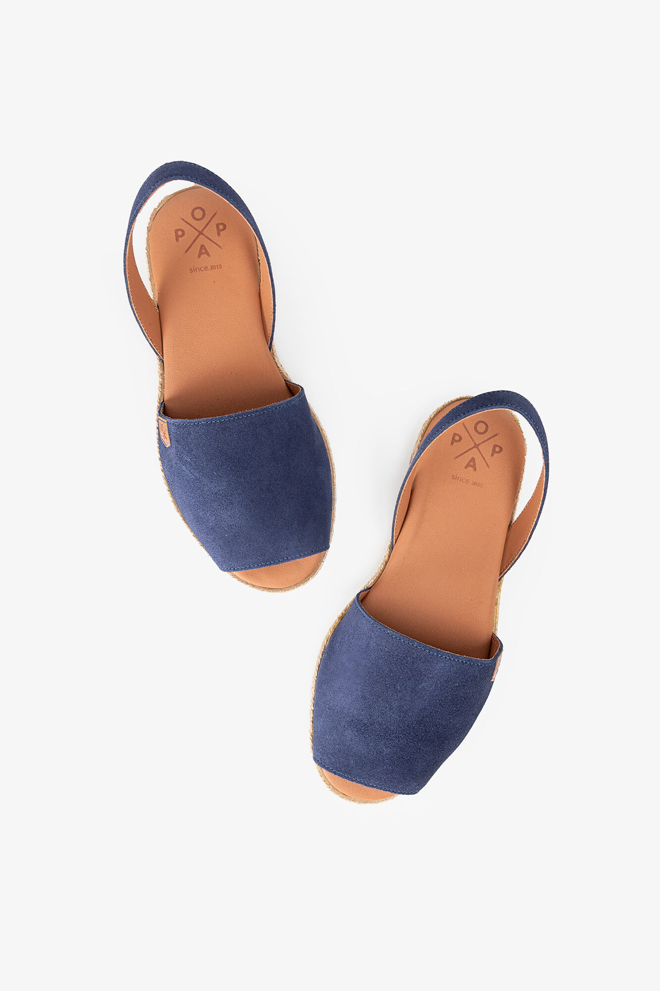 Popa Sandalia estilo menorquina azul