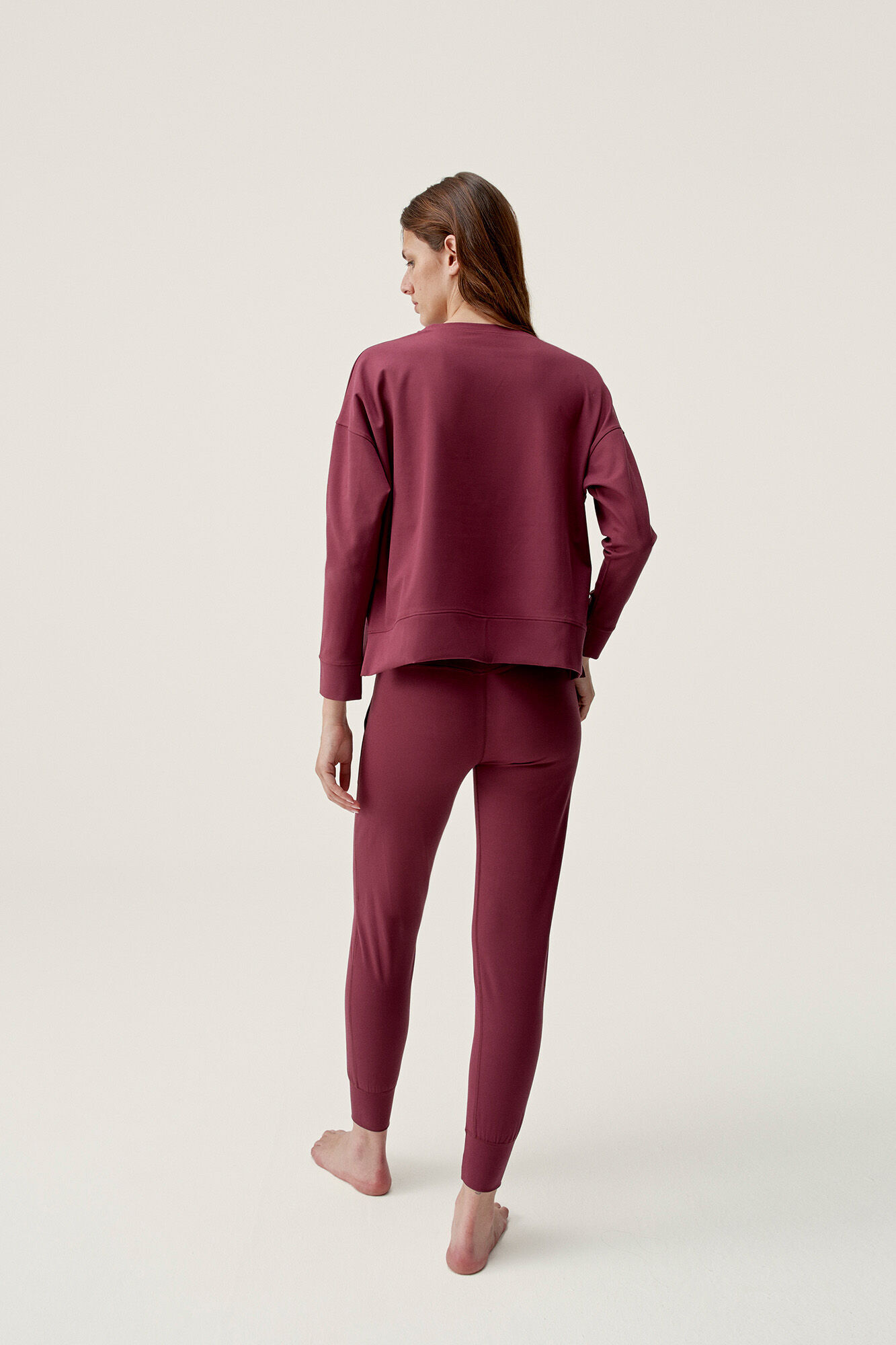 Born Living Yoga Sudadera Daba Bordeaux burdeos