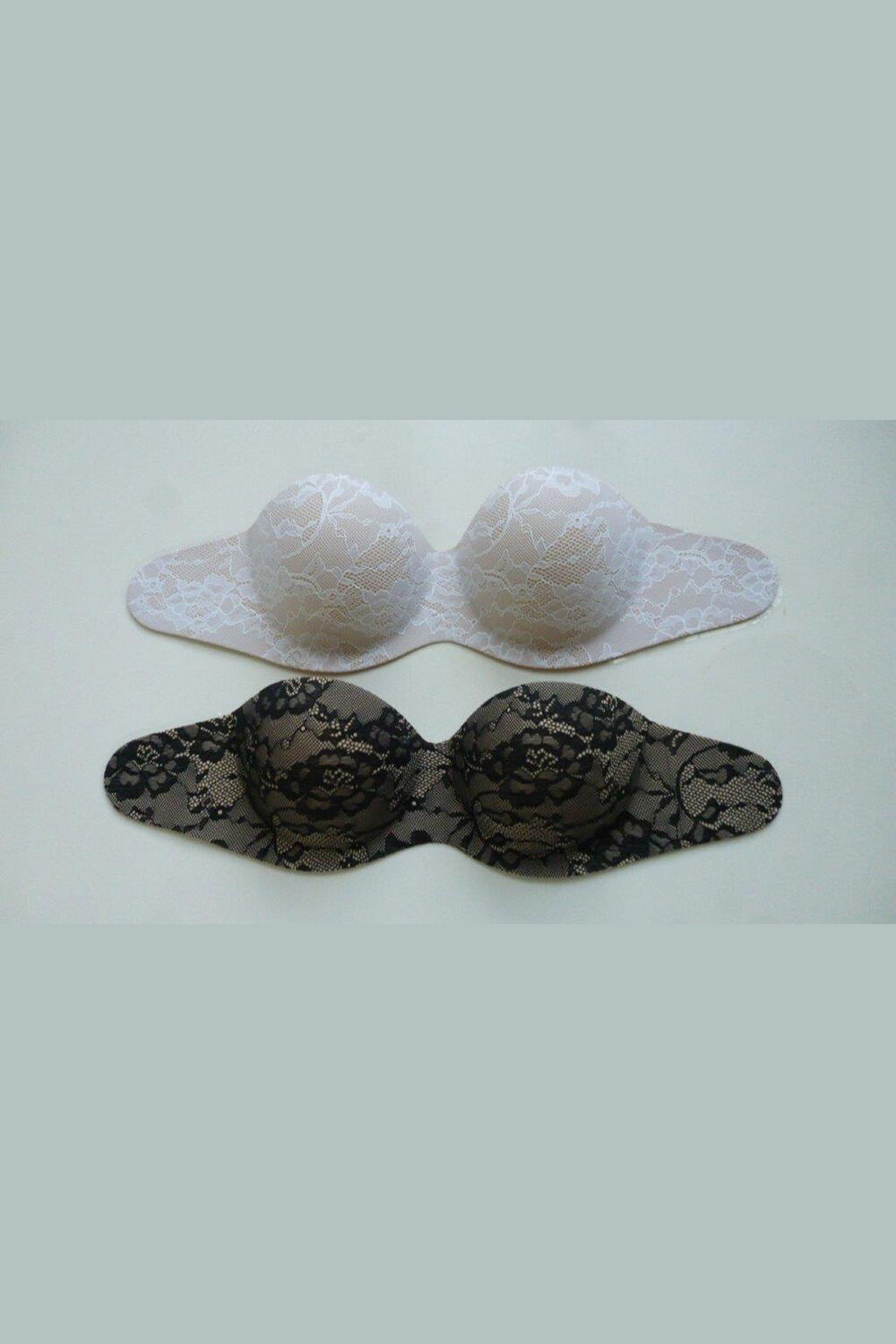 Ivette Bridal Sujetador adhesivo sin tirantes Spi  negro