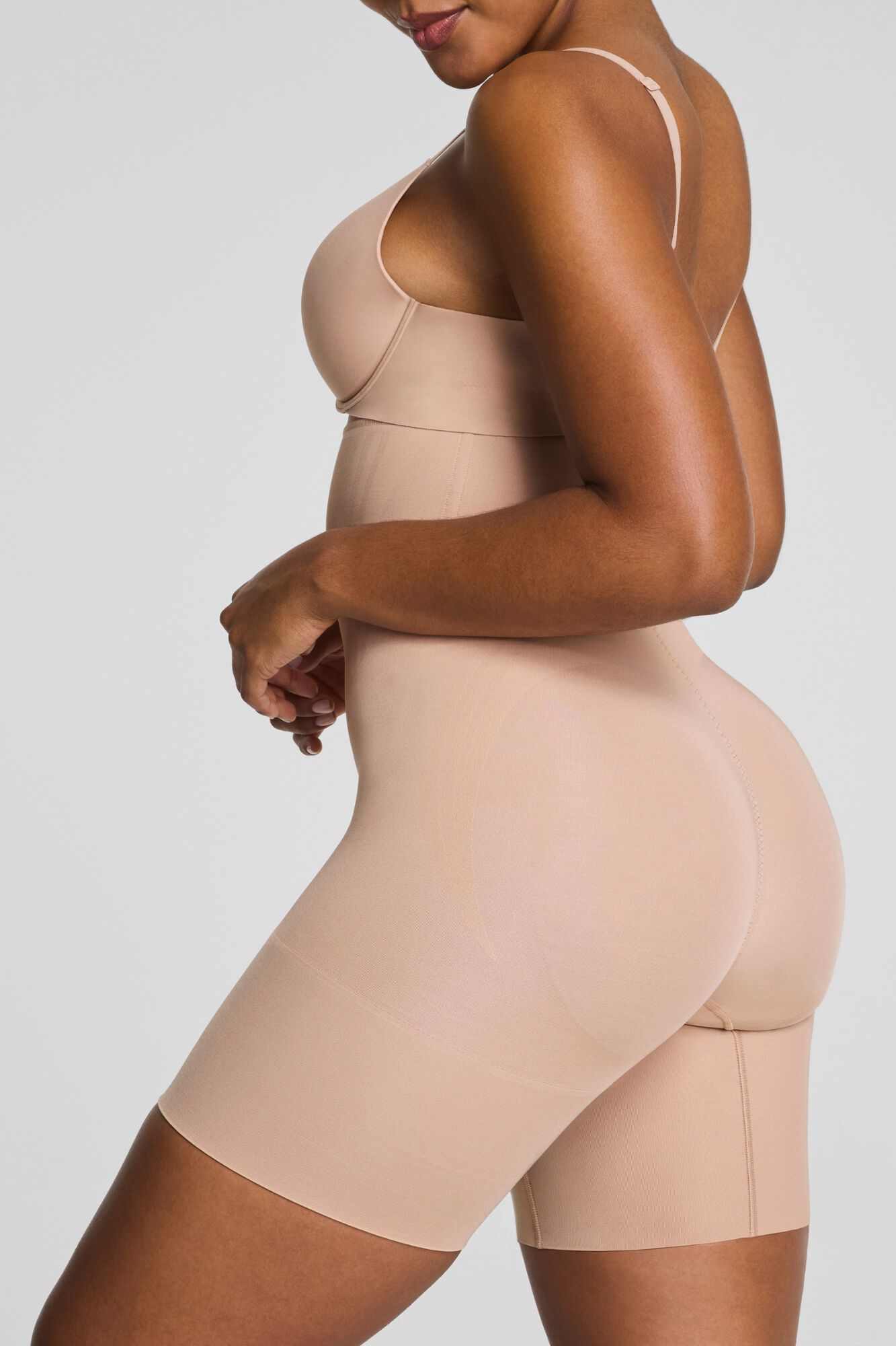 Spanx High-waisted shaping short nude