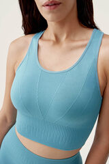Born Living Yoga Laia Atlantic Crop Top blue