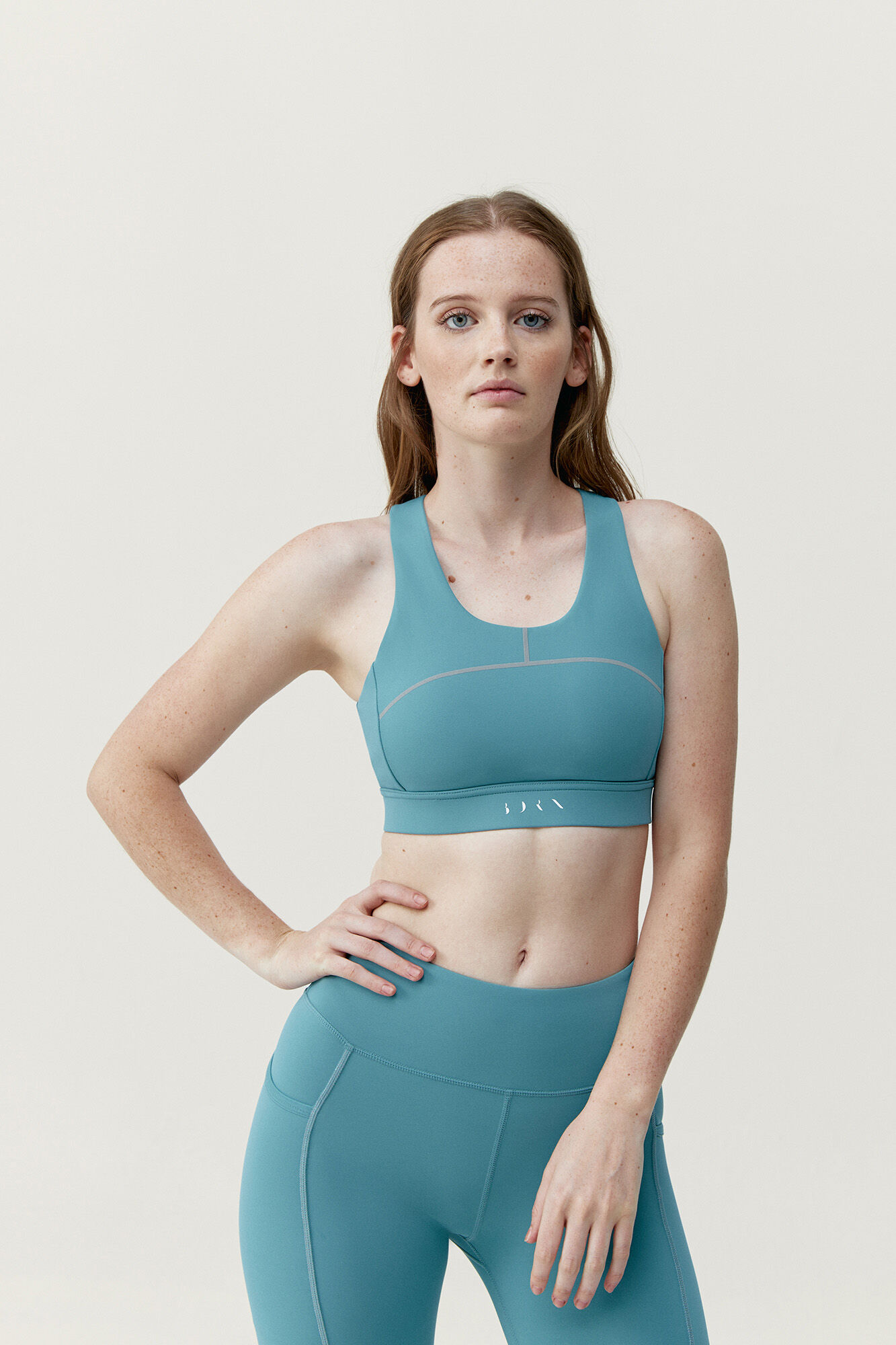 Born Living Yoga Top Carole Artic blue