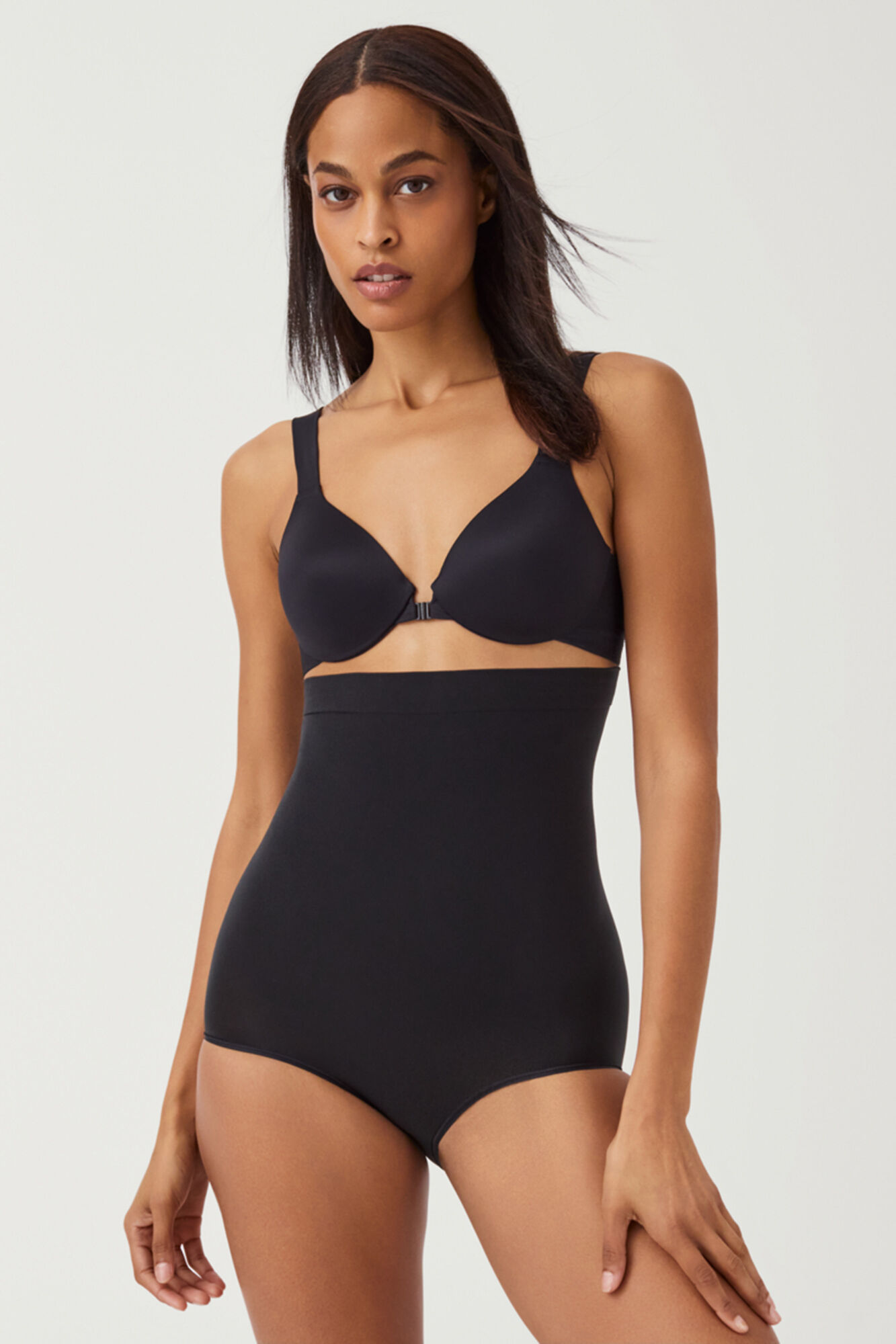 Spanx Nude high waist shaping panty. SPANX black