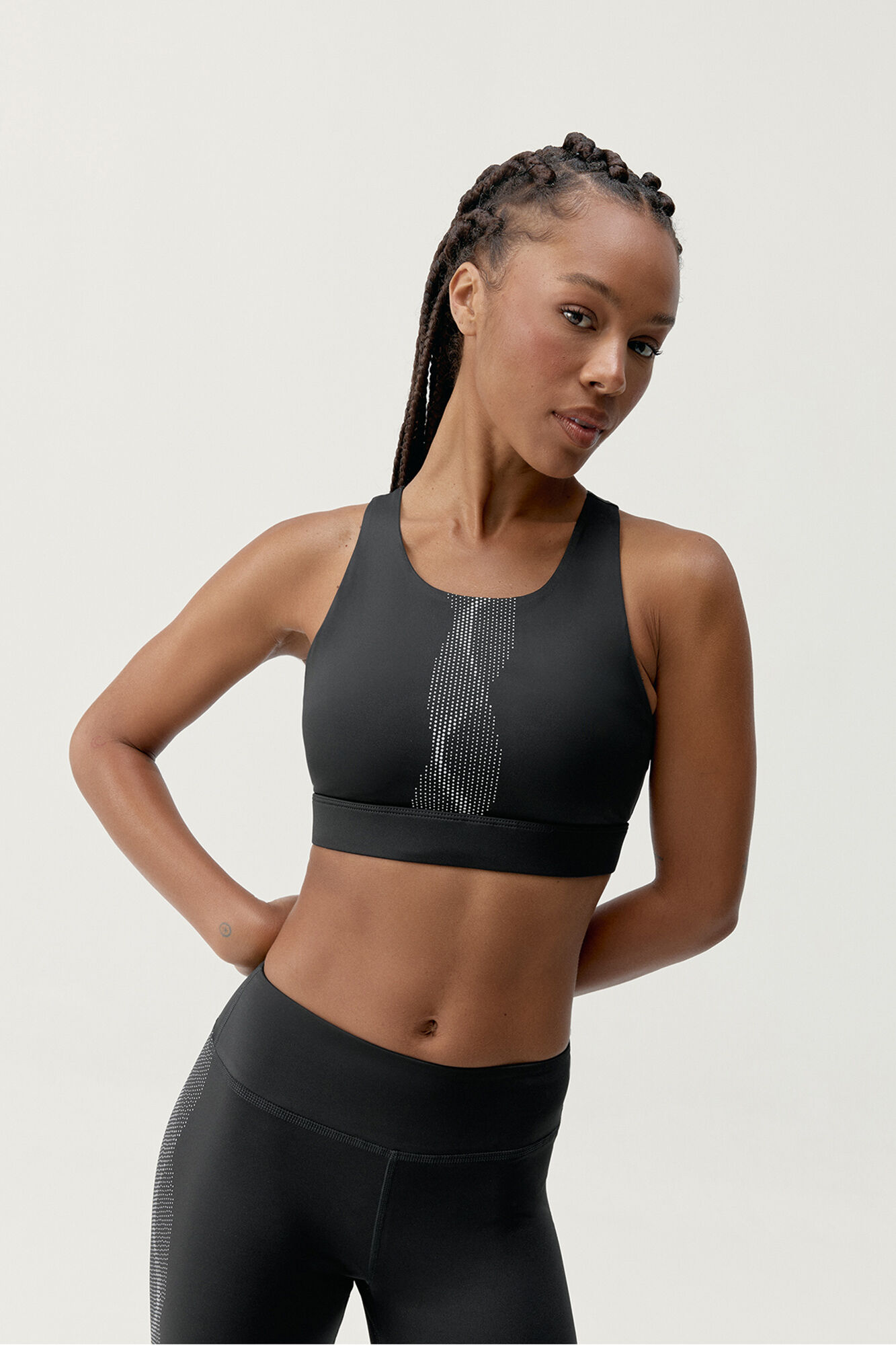 Born Living Yoga Soutien desportivo top Kishi Black