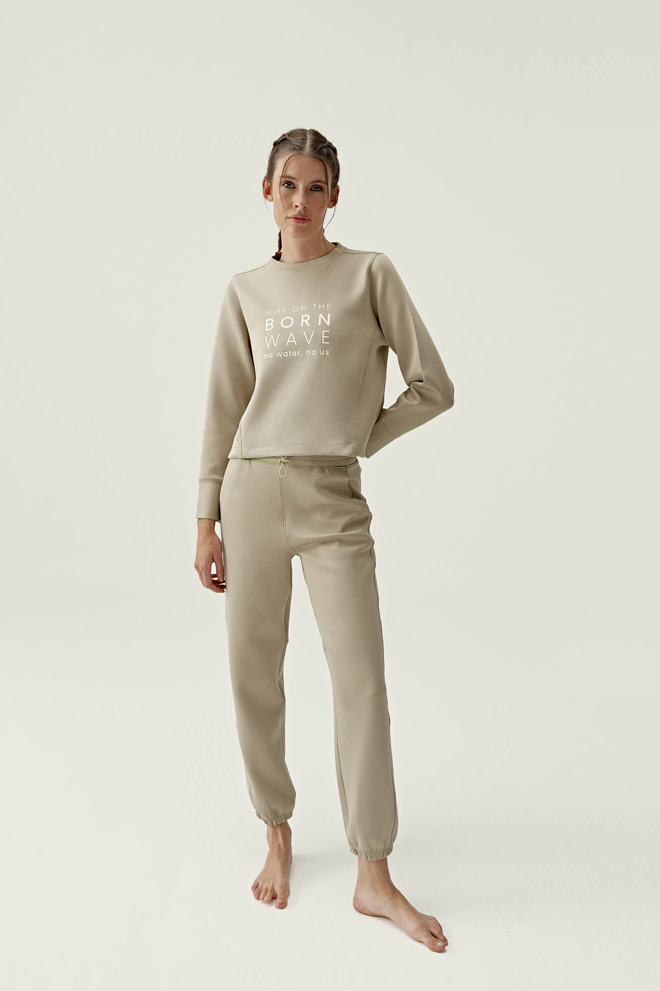 Born Living Yoga Jogger Saona Off White grey