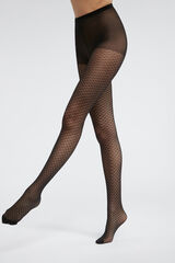 DIM Panty Fantas&iacute;a con estampado gr&aacute;fico 20 deniers negro