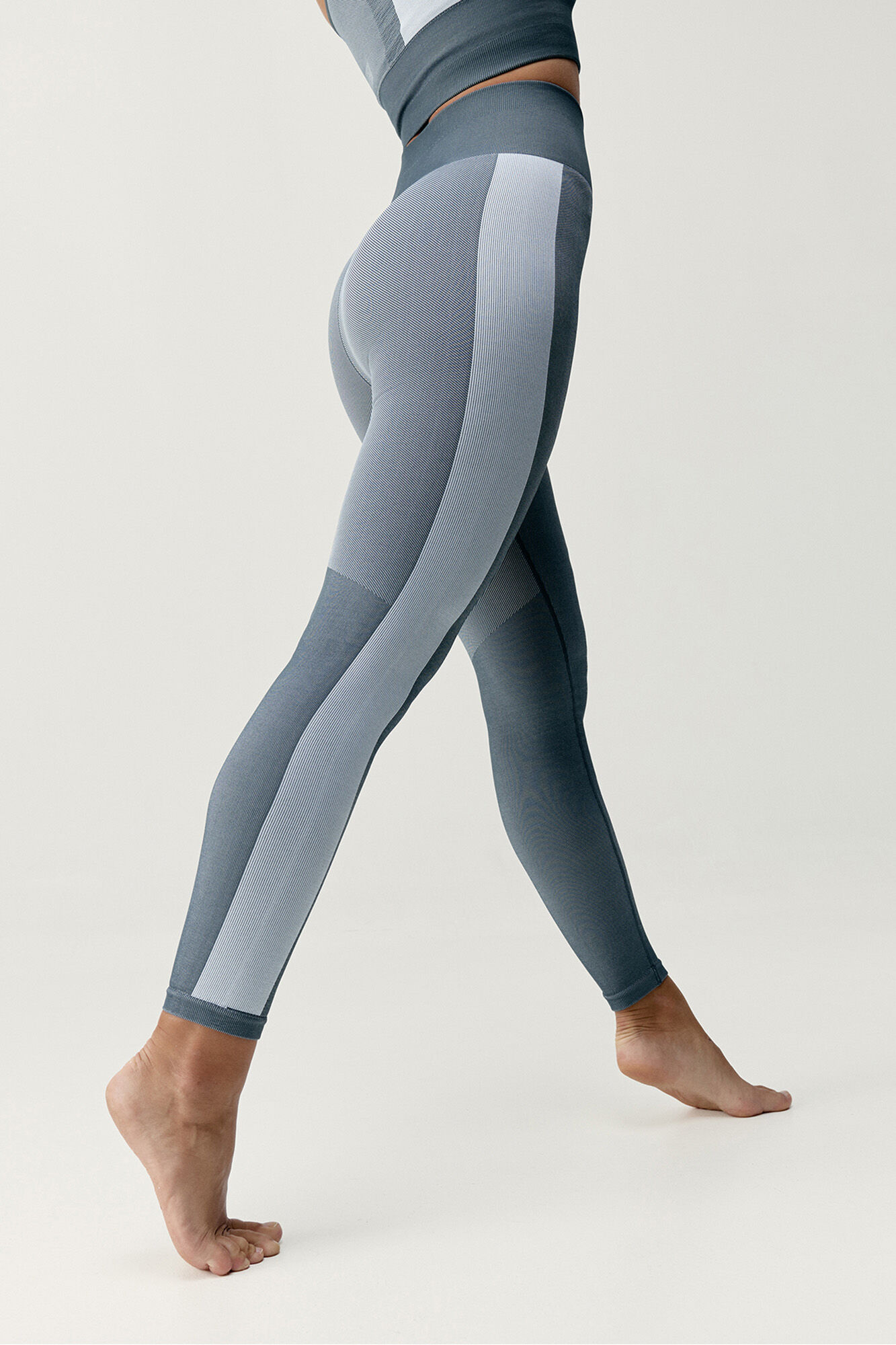 Born Living Yoga Legging deportivo Athena gris/blanco&nbsp;