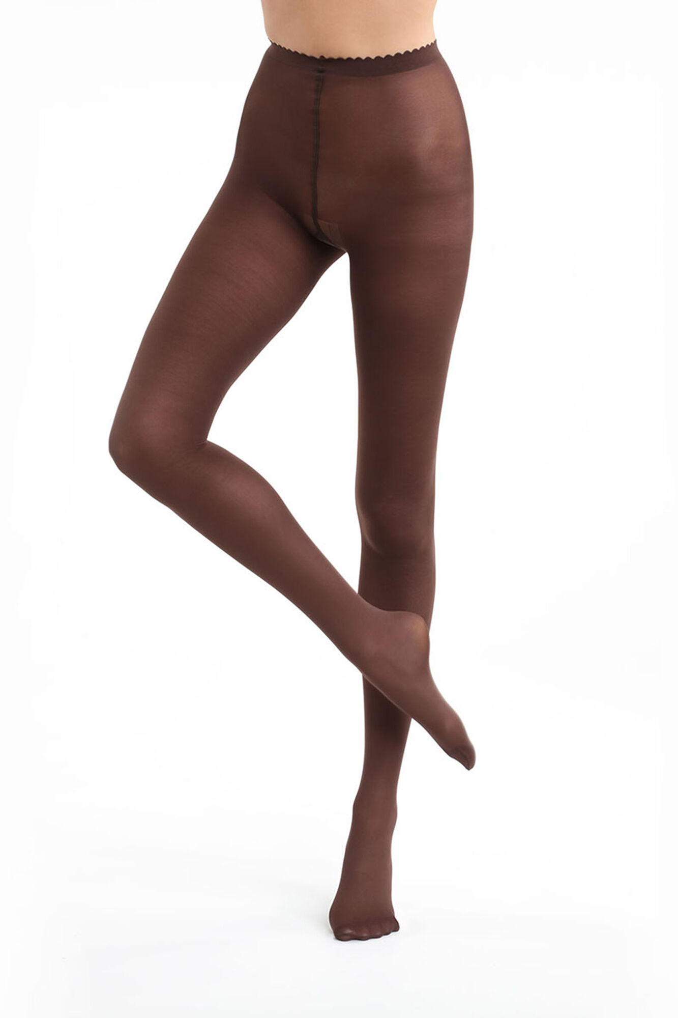 DIM Panty Opaco negro sin demarcaci&oacute;n 40 DEN  negro