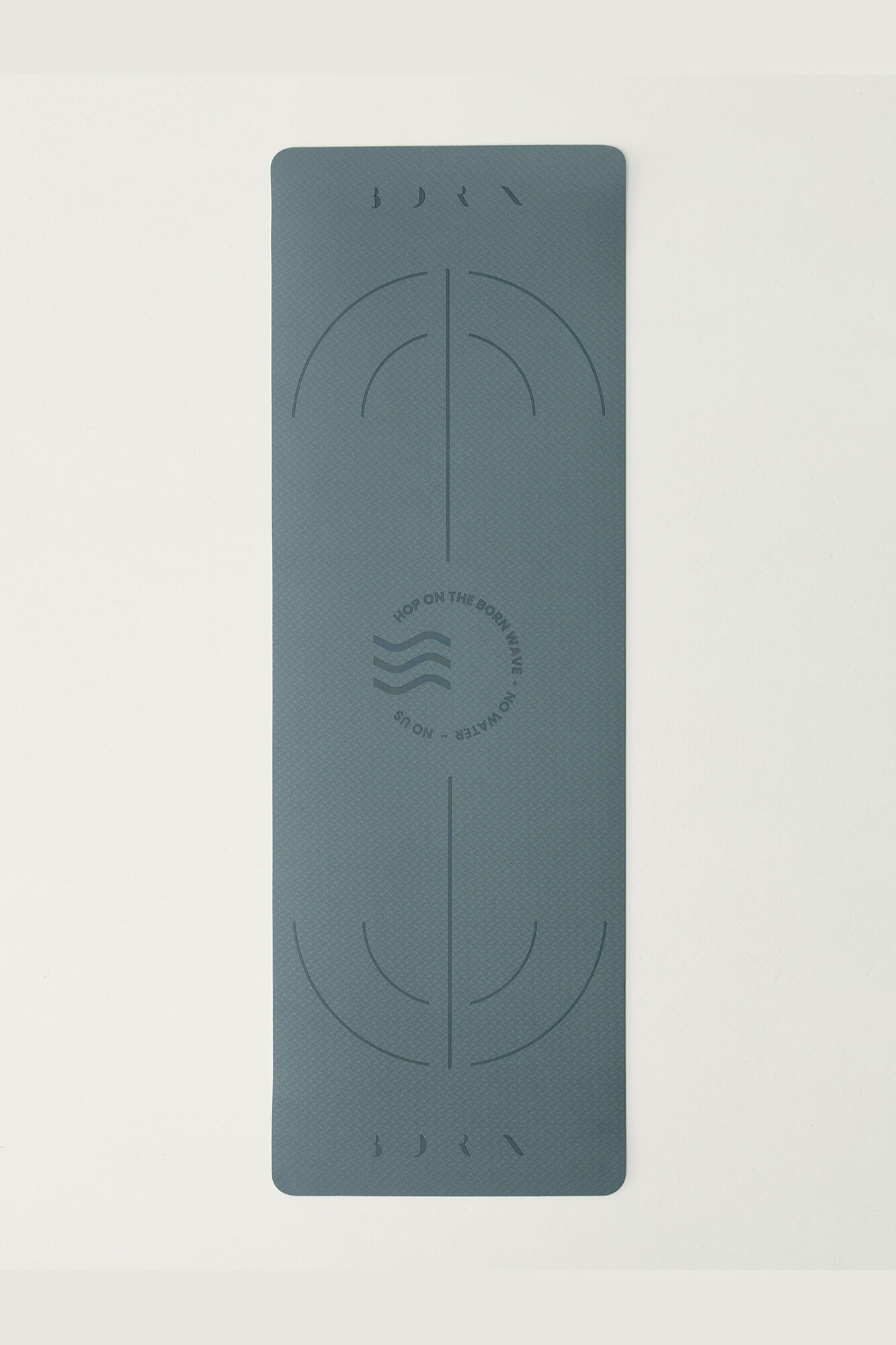 Born Living Yoga Esterilla Mat Wave 6 mm verde